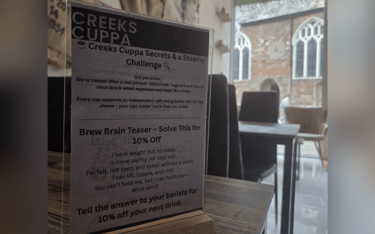 Coffee Shop Offers Discount To Anyone Able To Solve Riddle—But No One Can