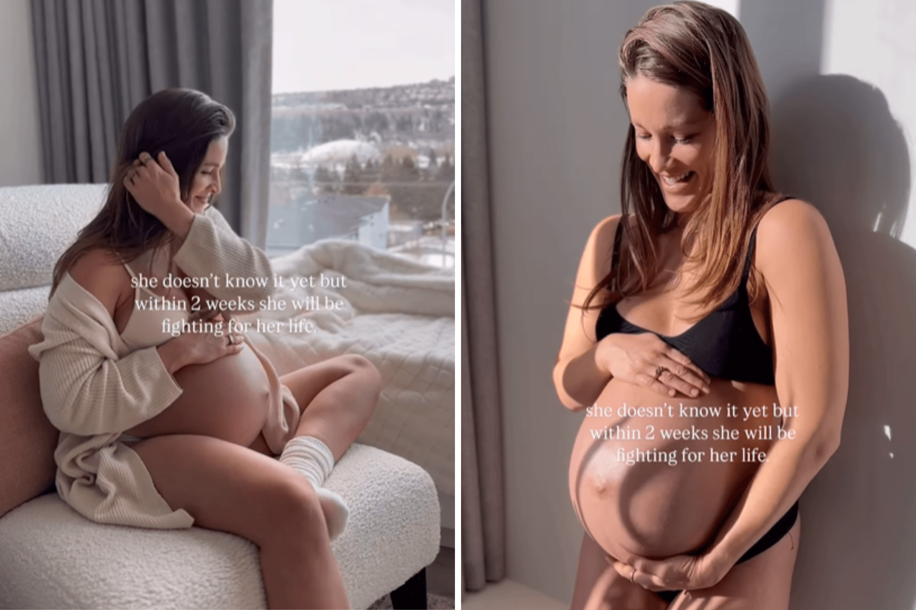 Pregnant Mom Captures Baby Bump, 2 Weeks Later She's Fighting for Her Life