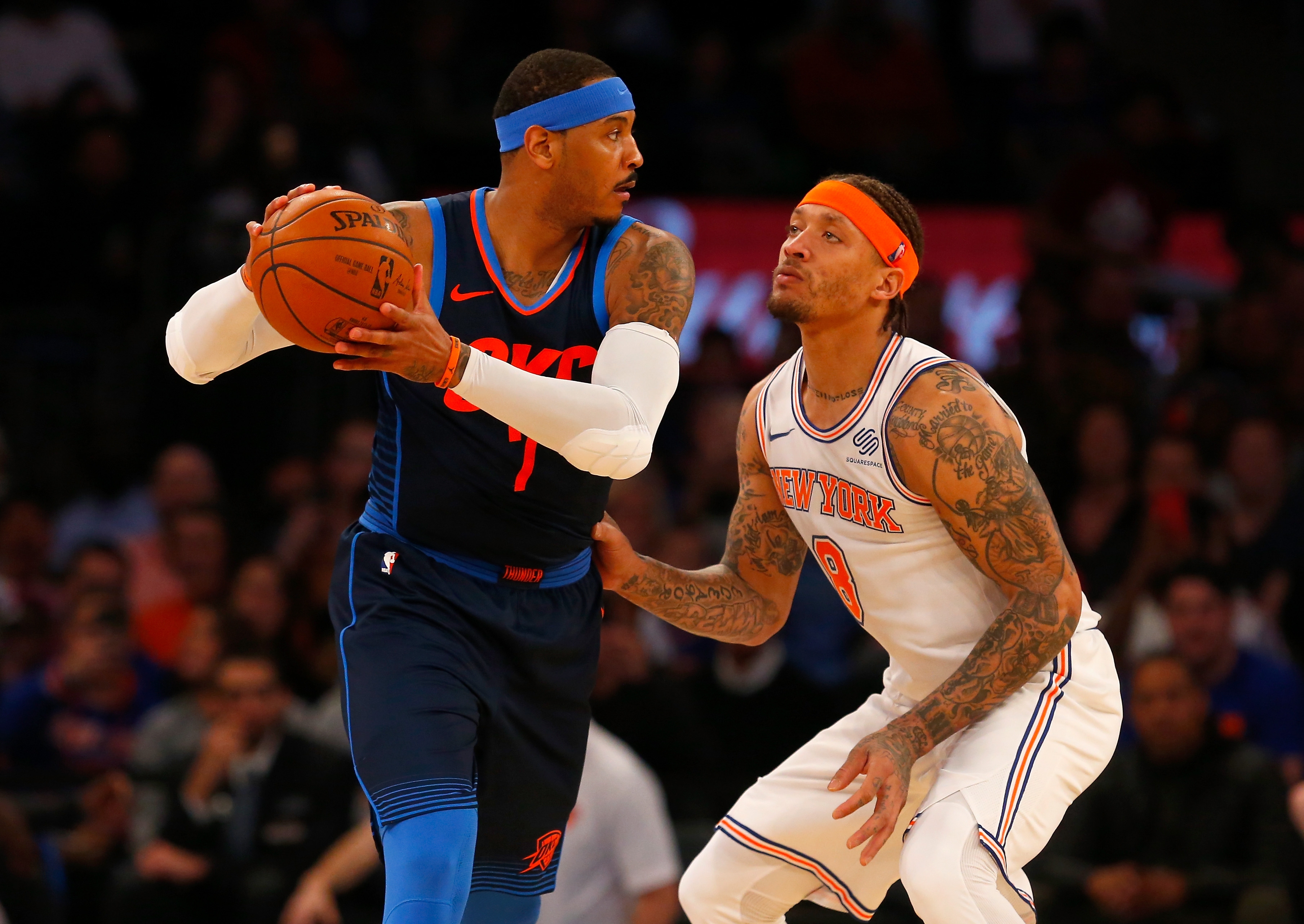 Carmelo Anthony Has Fiery Response to Michael Beasley 1v1 Challenge
