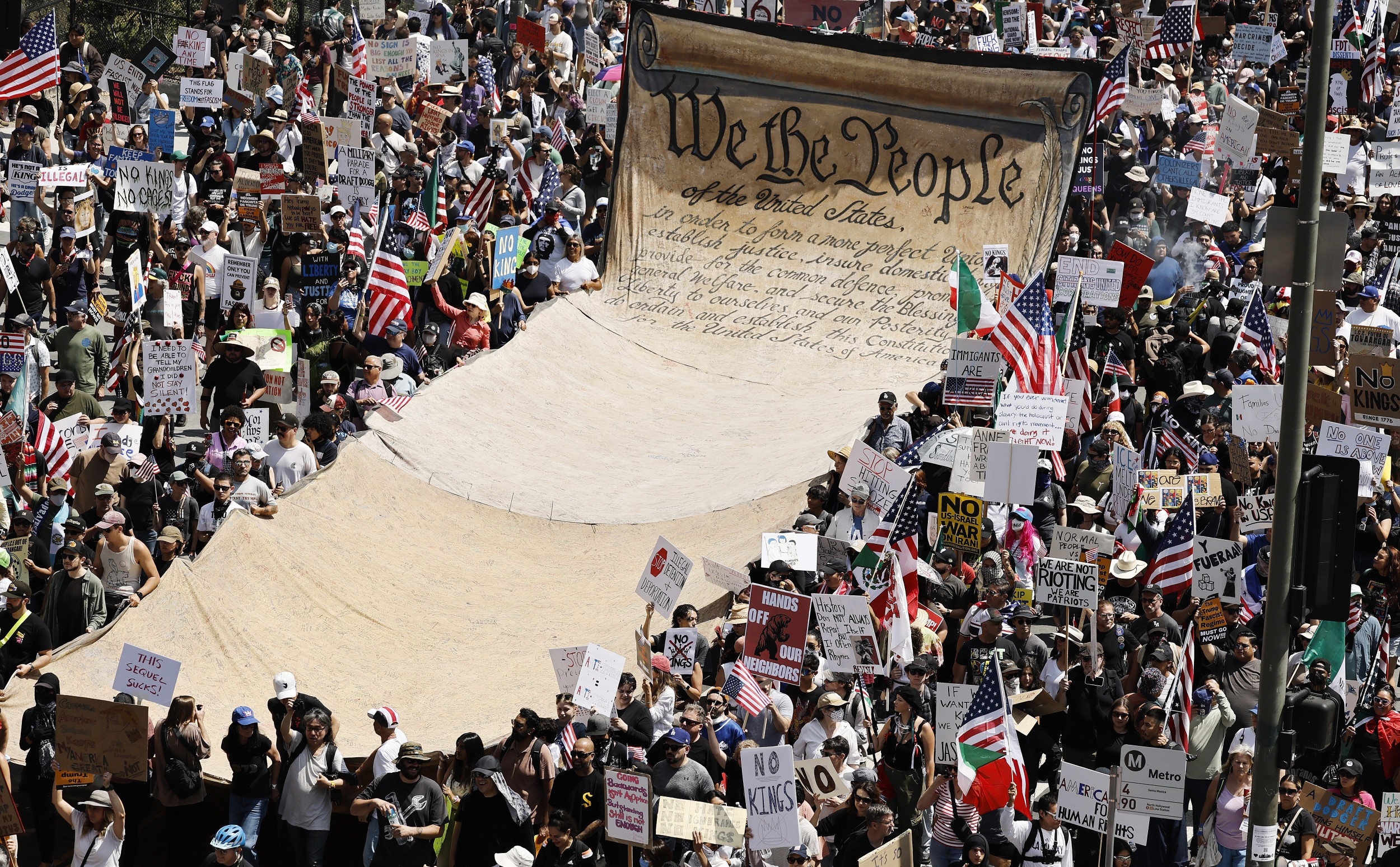 'No Kings' Protests See Major Crowds, Violence in Some States