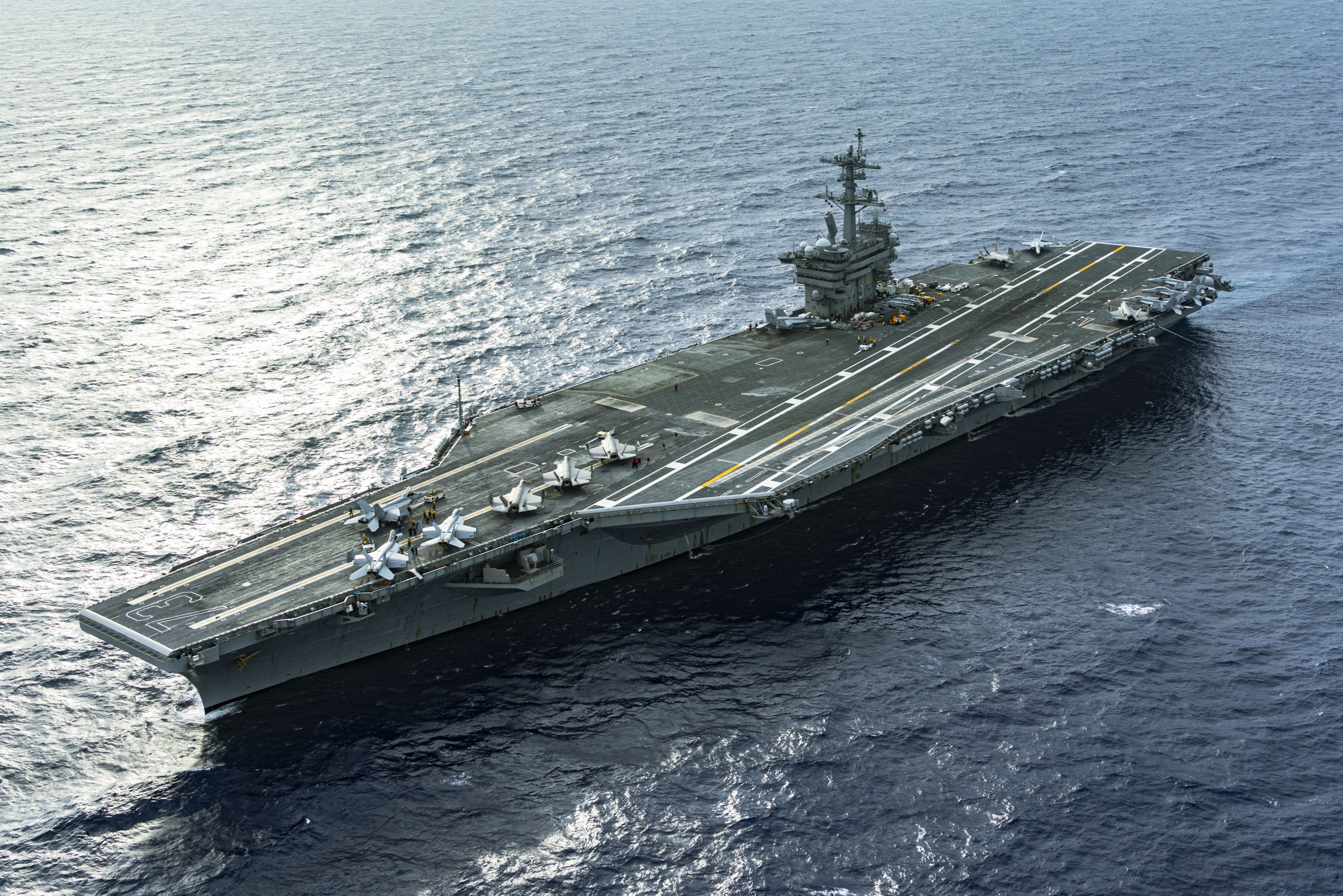 US Aircraft Carrier USS George Washington Counters China Navy Presence