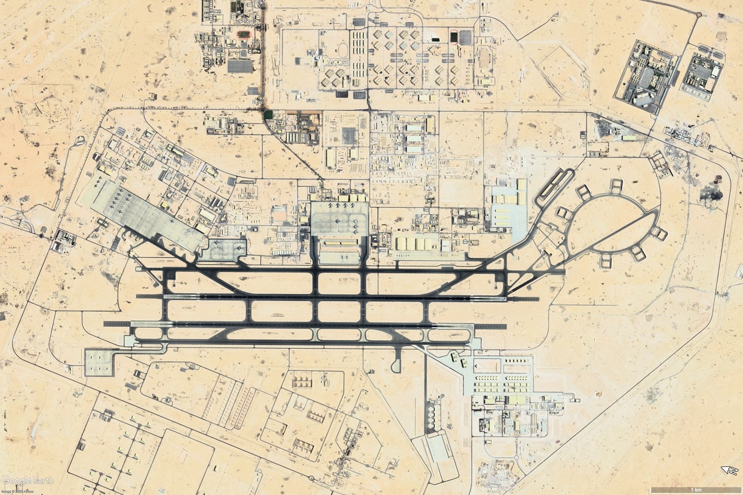 Satellite Imagery Shows Evacuation at Largest U.S. Air Base in Middle East