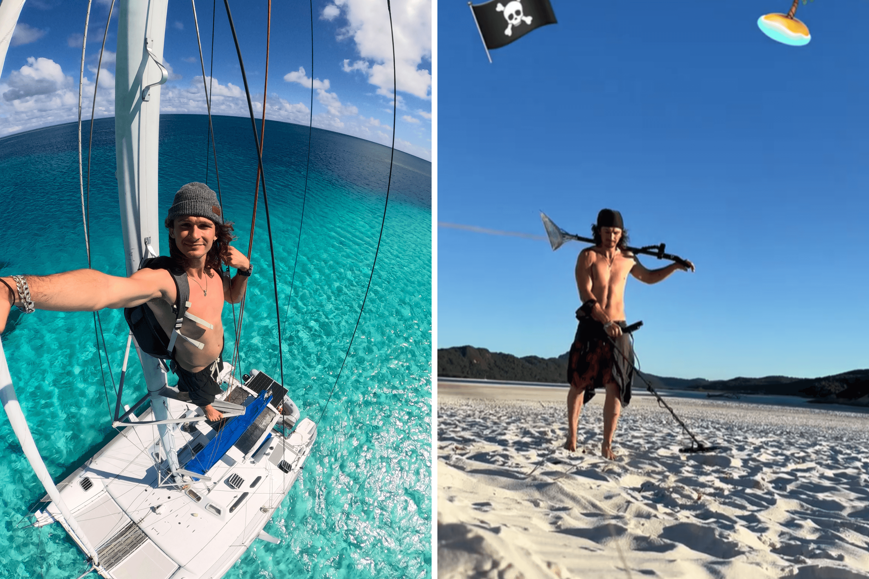 Man Living at Sea Shares Daily Life—Then Brings Out the Metal Detector