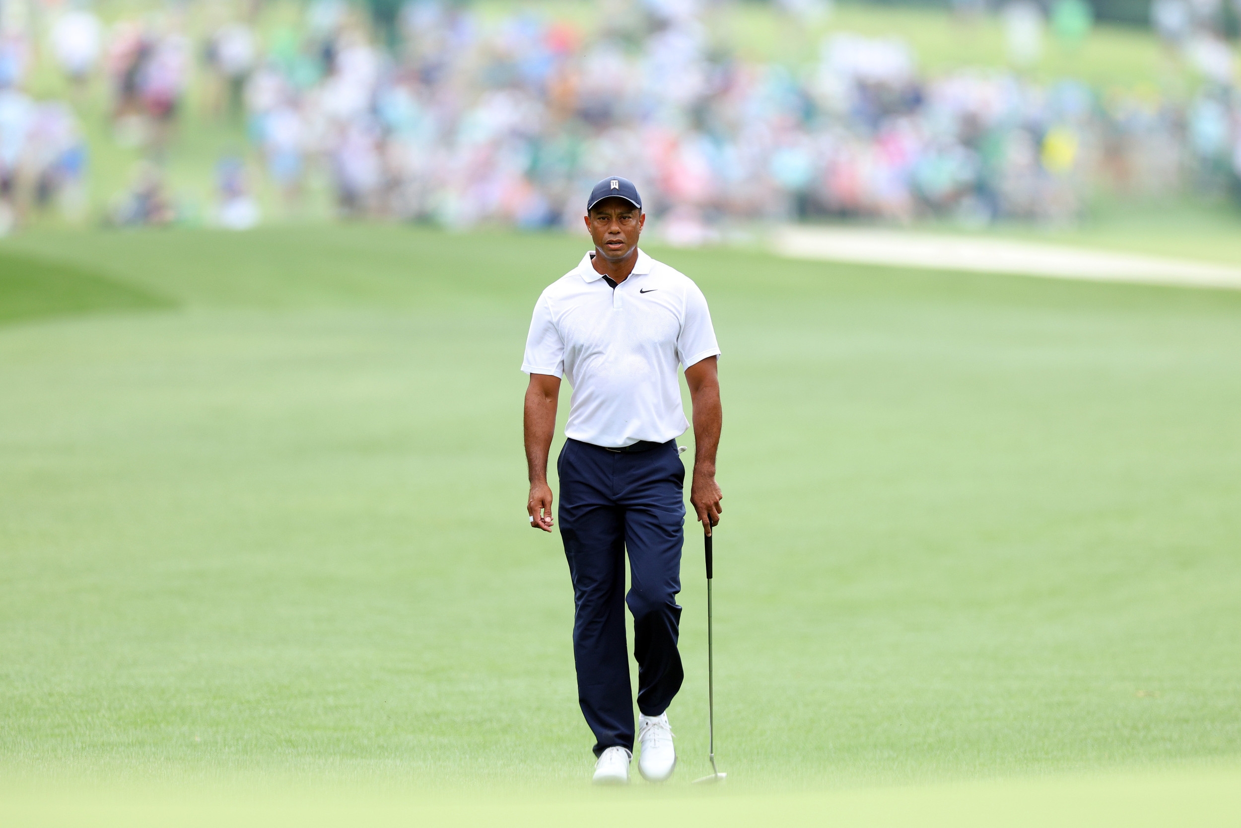 Tiger Woods Back at Augusta National, First Time Since Achiles Injury
