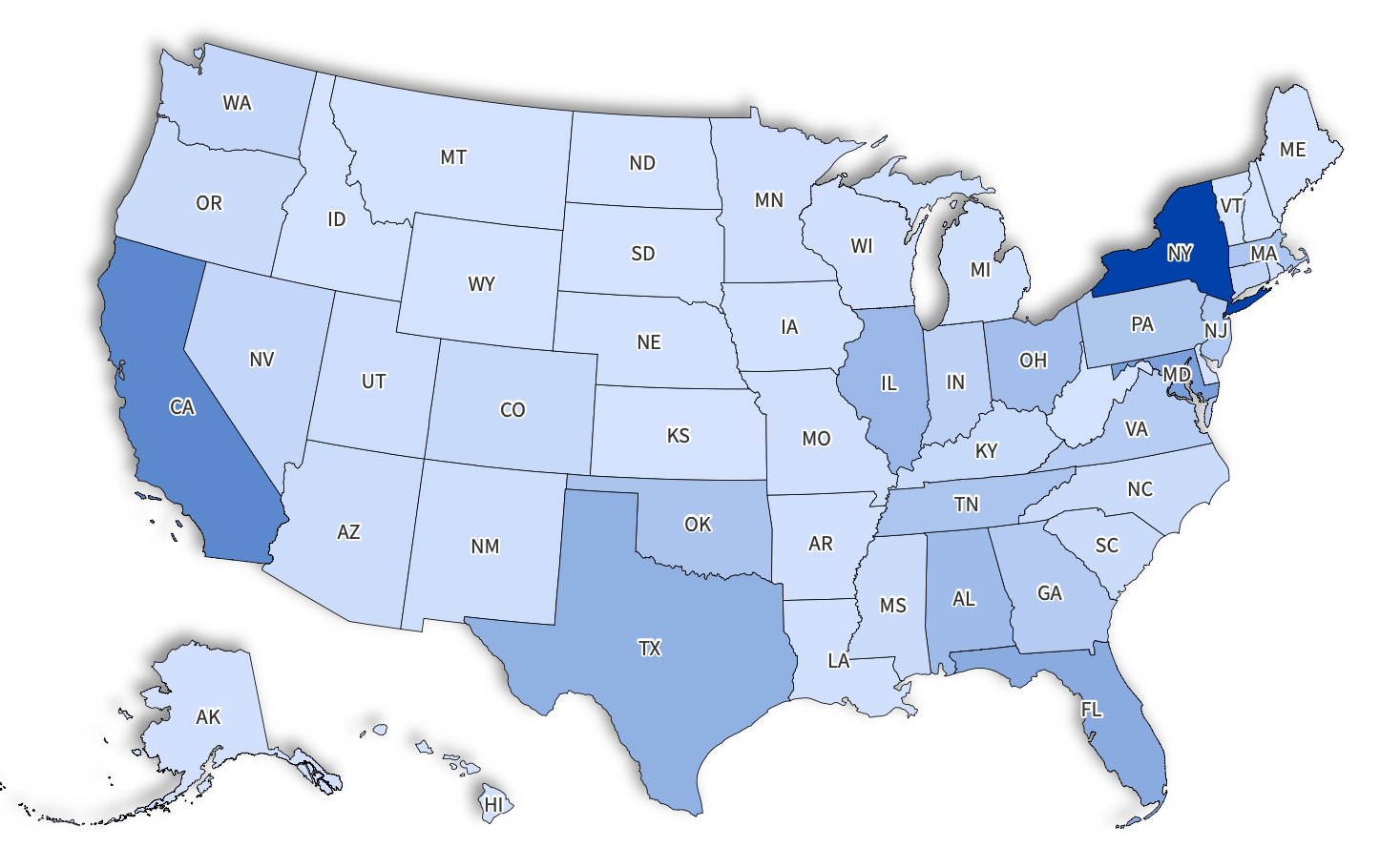 Map Shows Worst States for SNAP Fraud