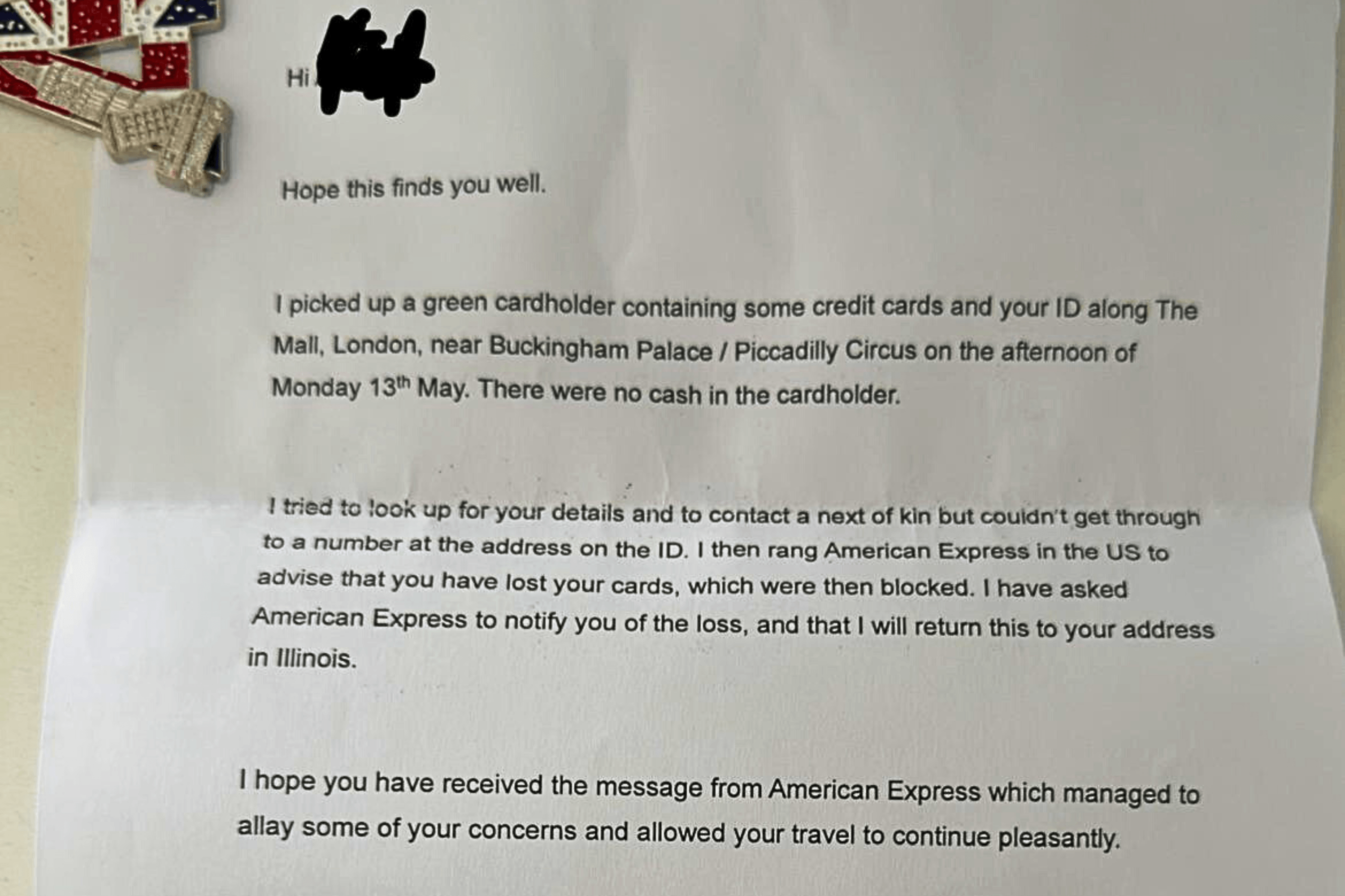 Tourist Loses Wallet on Vacation—One Month Later Receives Anonymous Letter