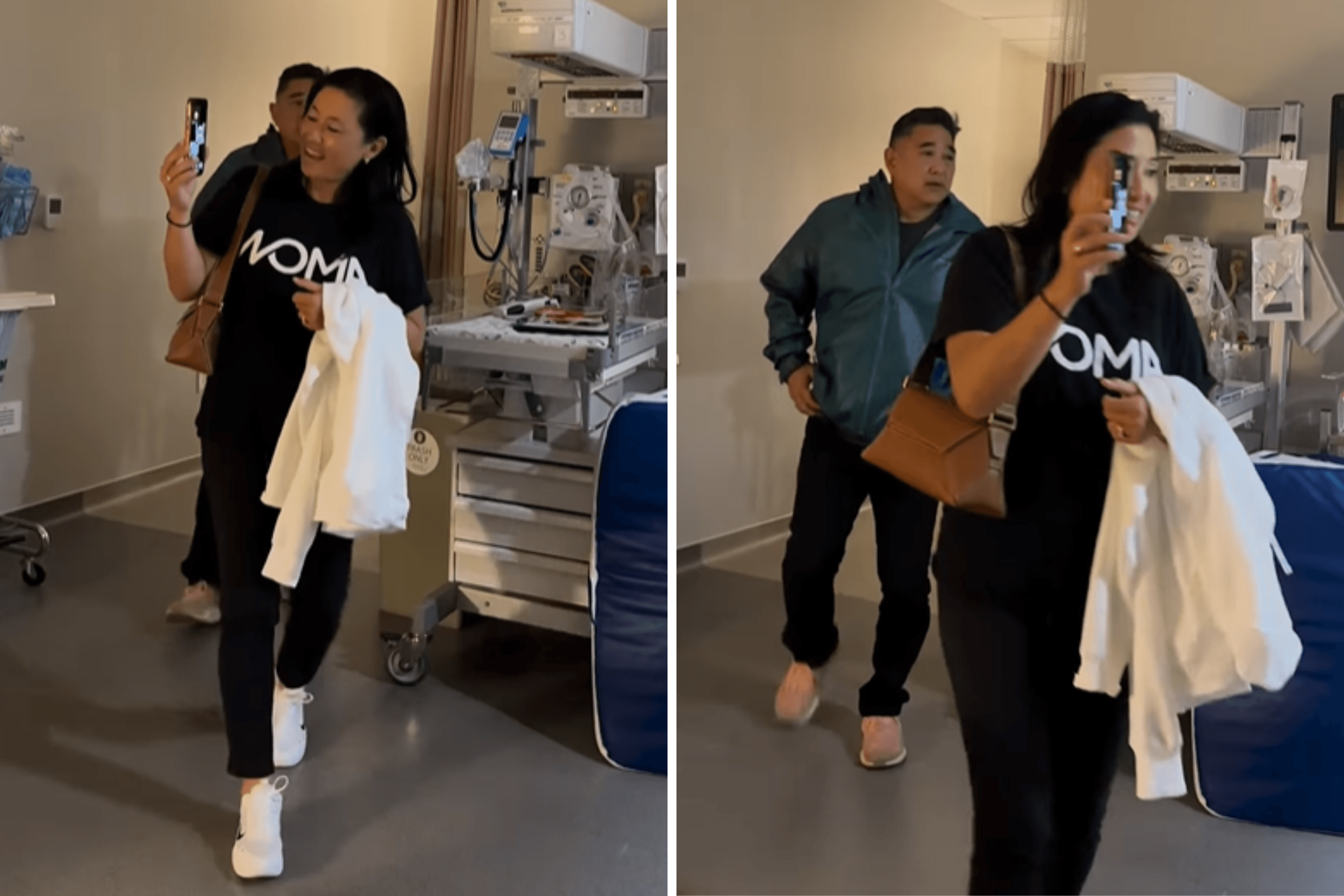 Family Comes to Visit New Granddaughter, but Dad Has Different Priorities