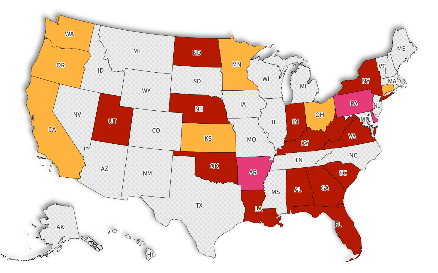 Map Shows US States With School Phone Bans