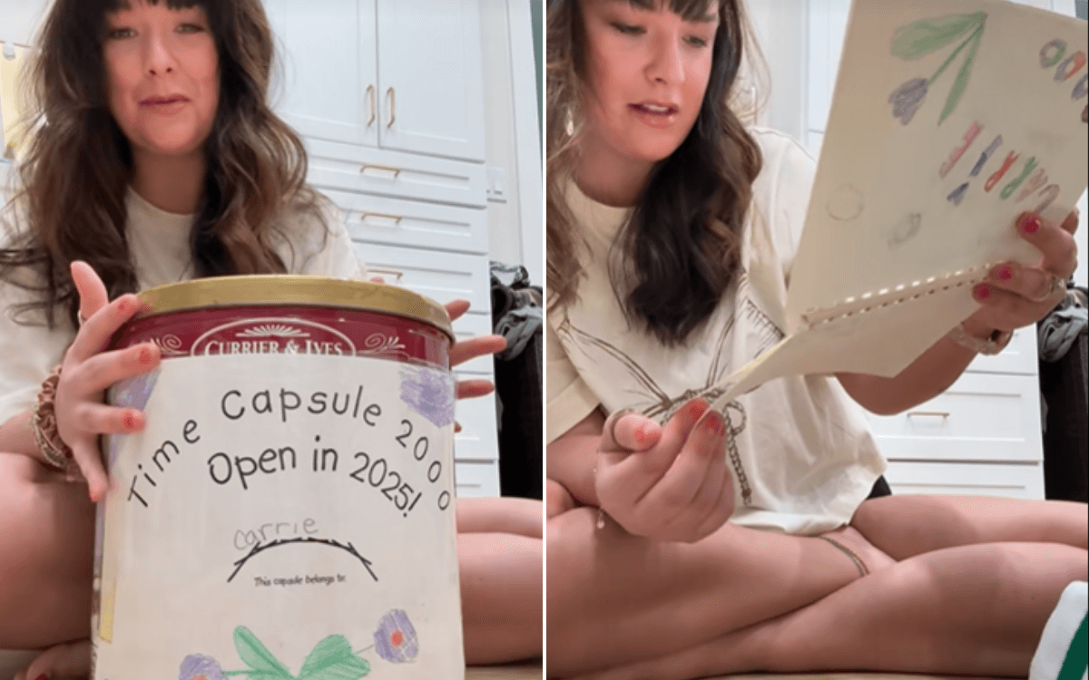 Woman Opens Second-Grade 'Time Capsule' After 25 Years—in Shock at Contents