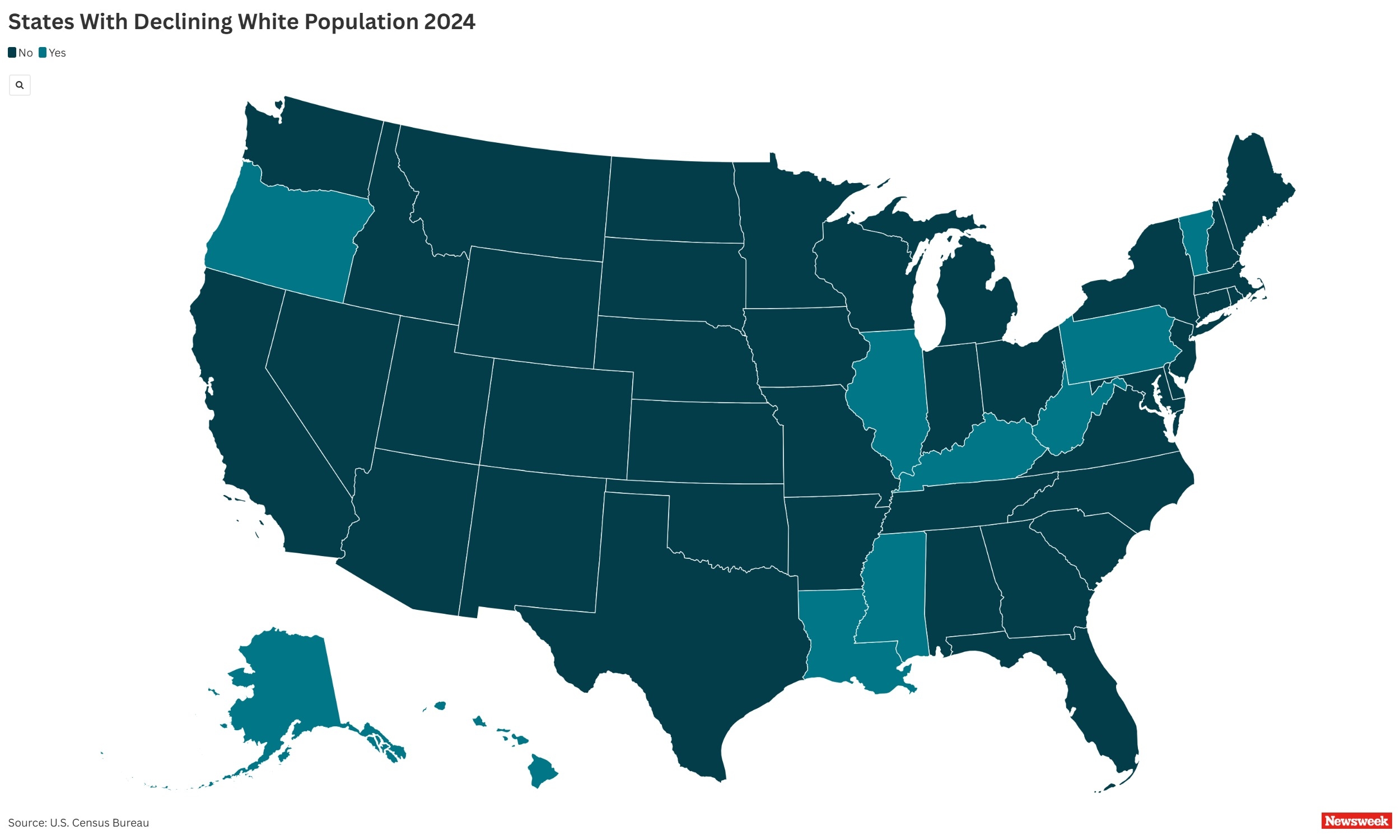 Census Data Shows Where US White Population Is in Decline
