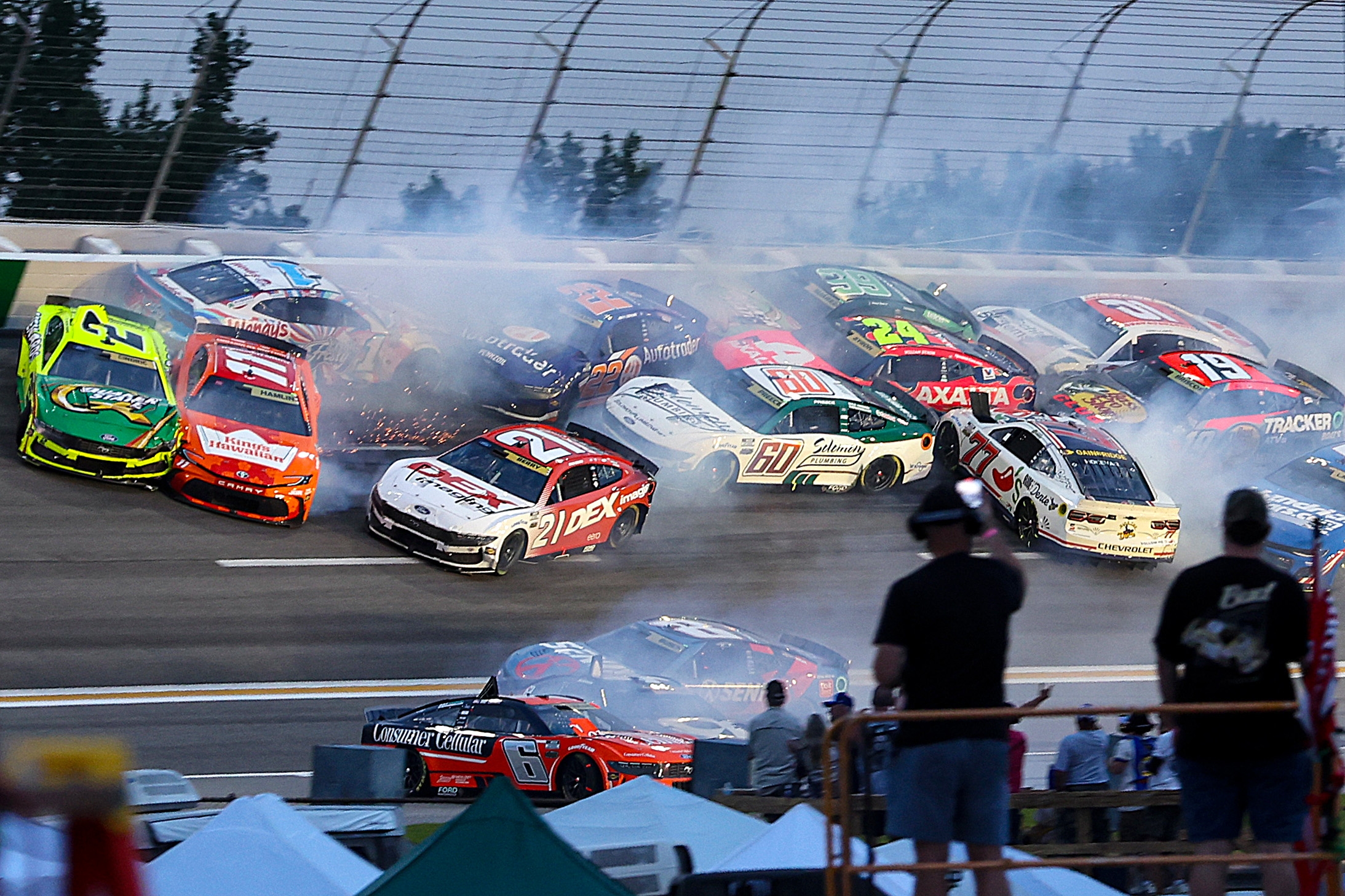 Drivers Speak Out After Huge NASCAR Crash Takes Out More than 20 Cars