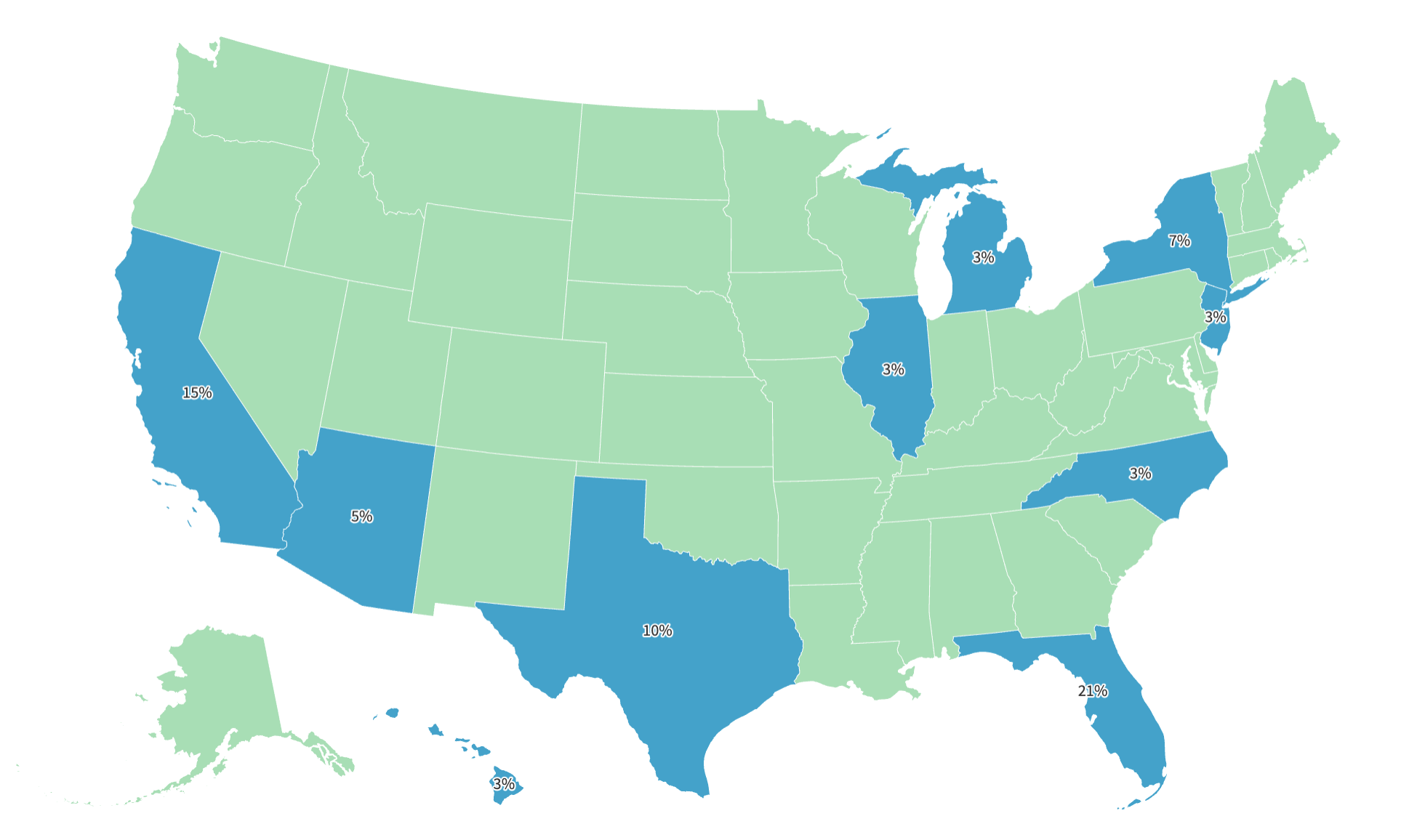 Map Shows Where Foreign Citizens Are Buying Up U.S. Homes