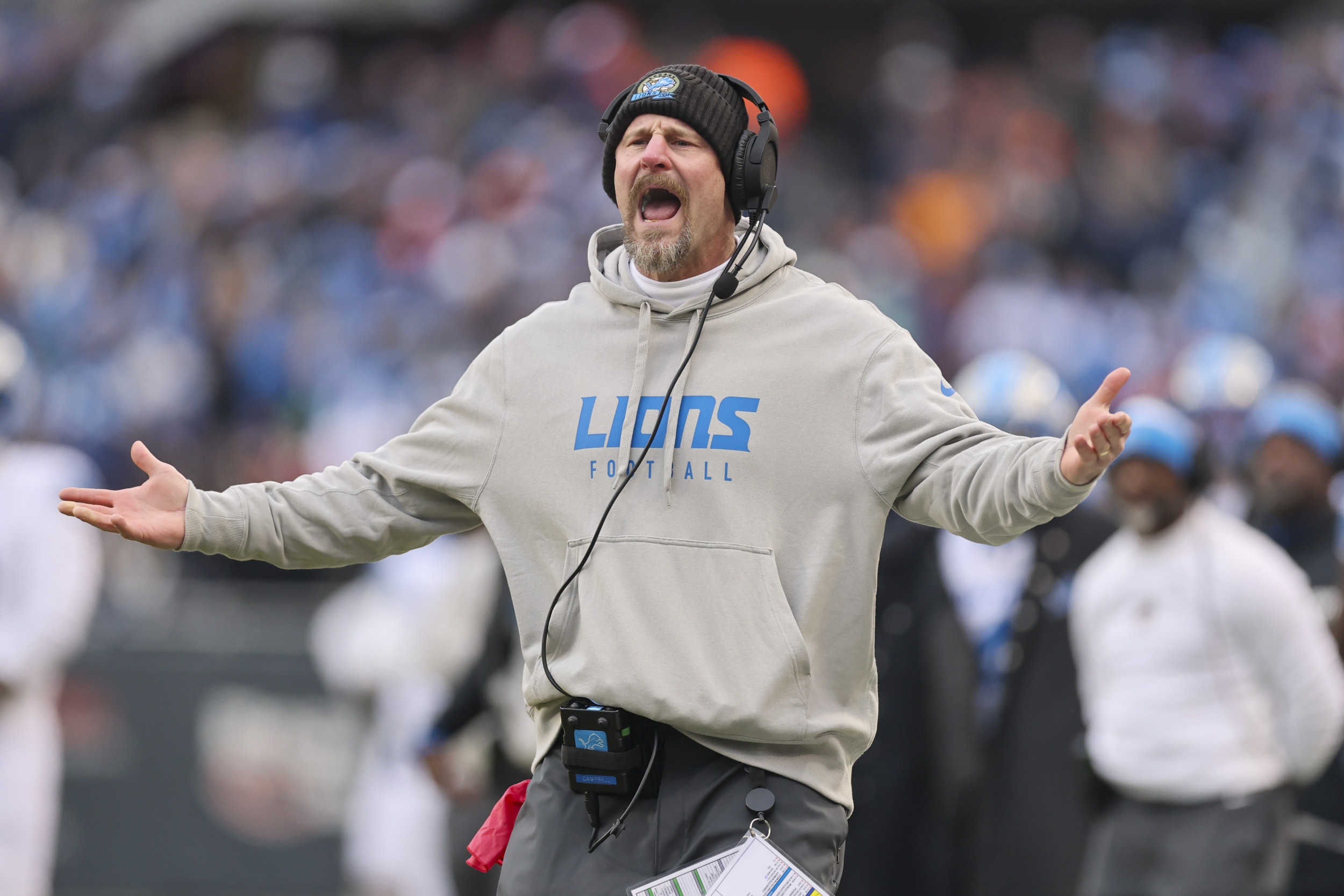 Lions' Dan Campbell Threatens to Cut Players Over HoF Game Disaster