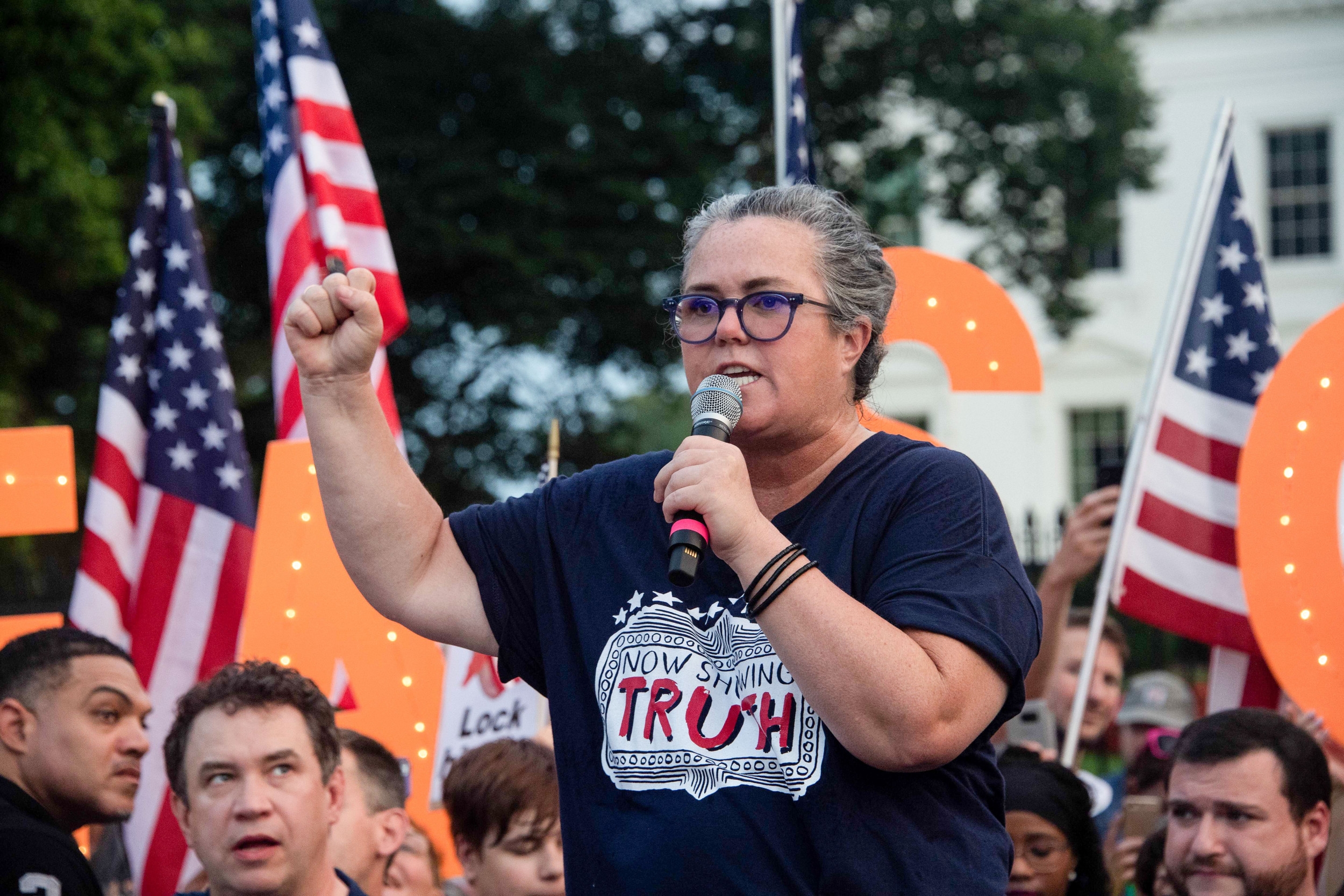 Rosie O'Donnell Blasts Trump Over Colbert Show Cancellation