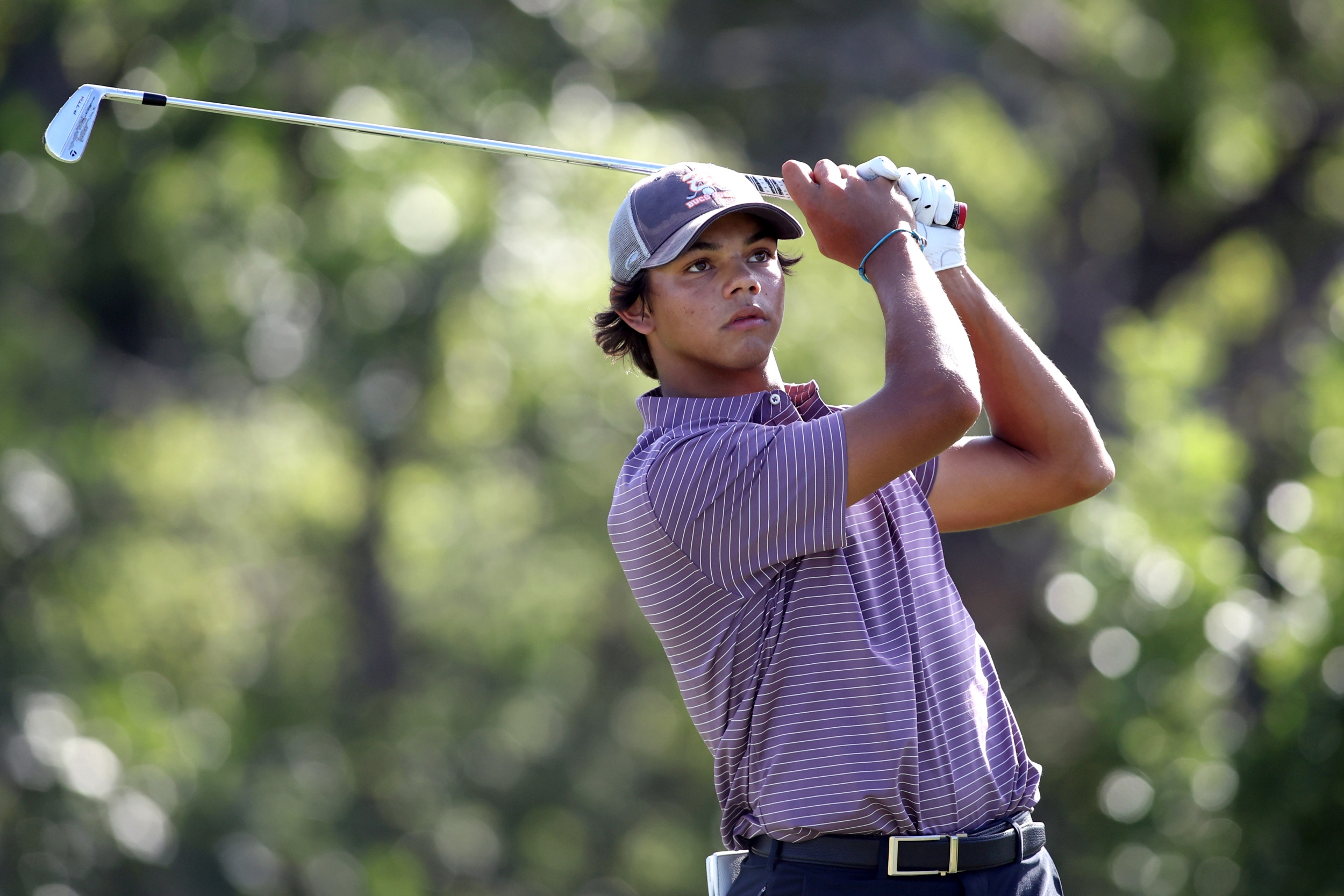 Charlie Woods Saves Honor at US Junior Amateur, Still Crashes