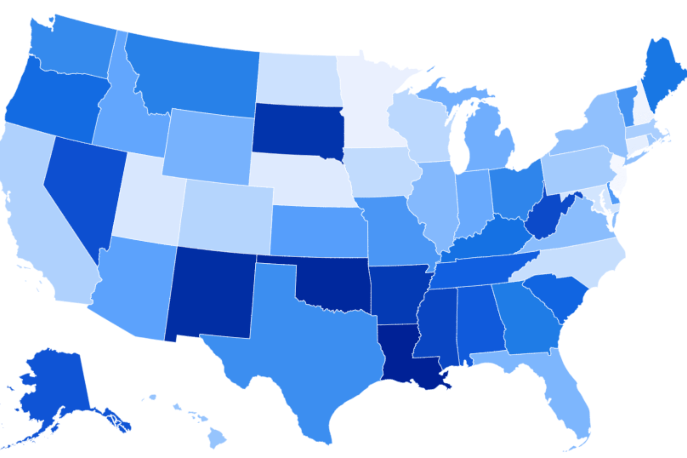 Map Reveals States Where Youth Are Most At Risk