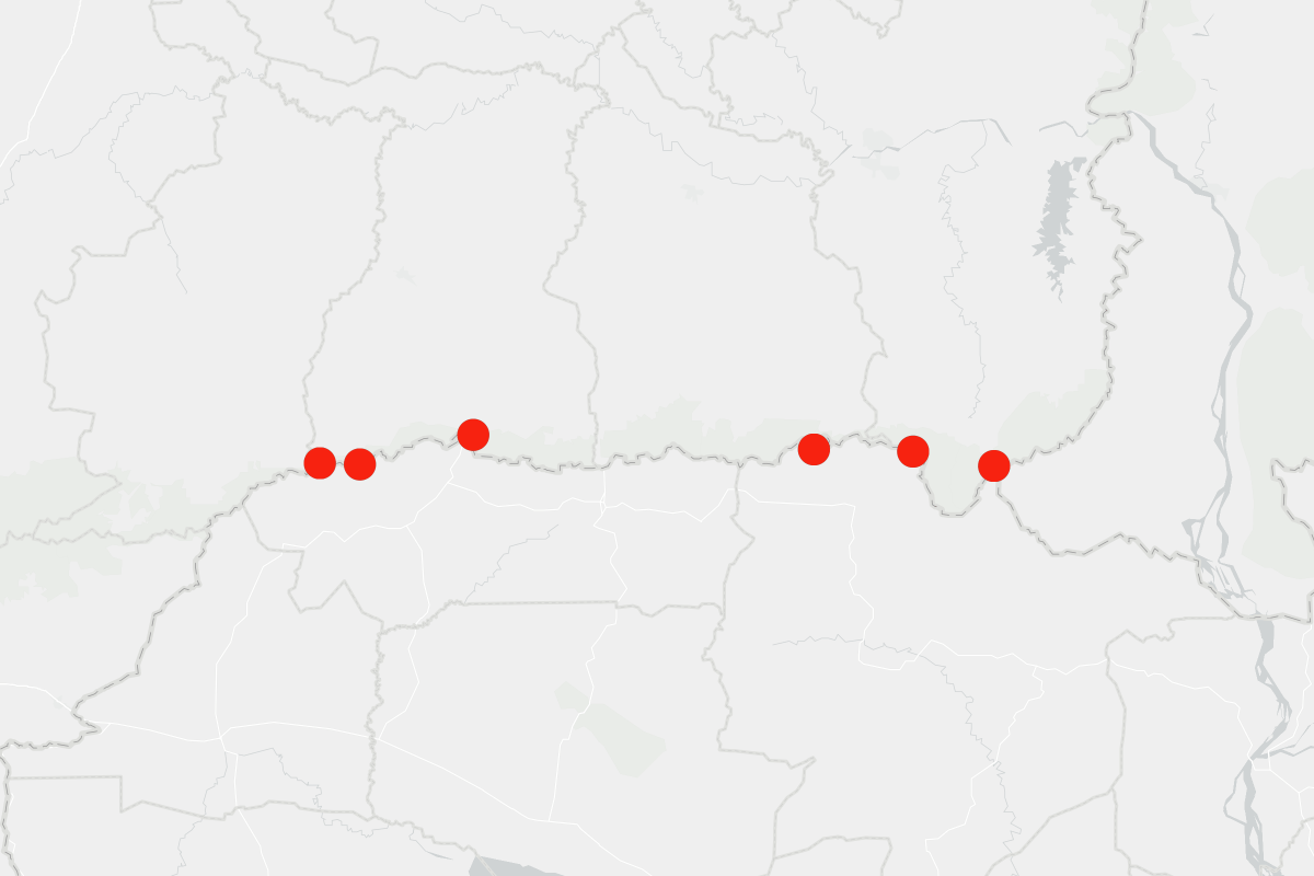 Map Shows Where Thailand-Cambodia Border Clashes Are Taking Place