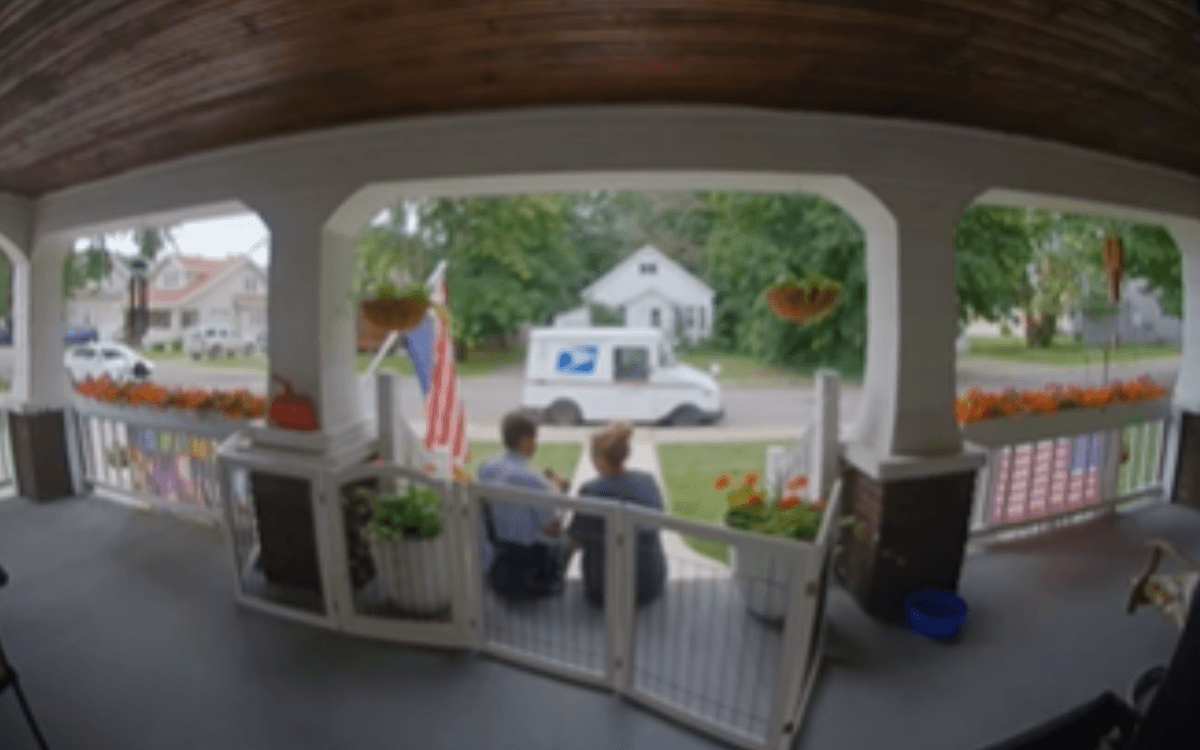 Tears As Doorbell Cam Captures Mailman Bringing Dog Home for 'Last Time'