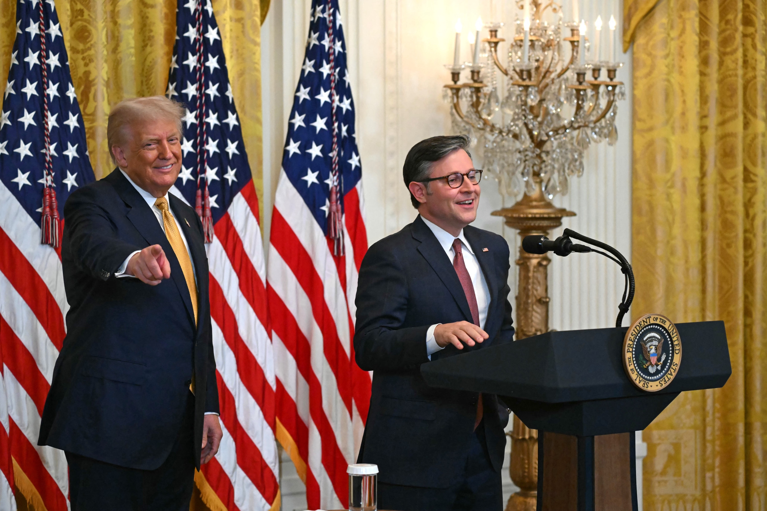 Mike Johnson Pushes Back on Trump's Ghislaine Maxwell Pardon Talk