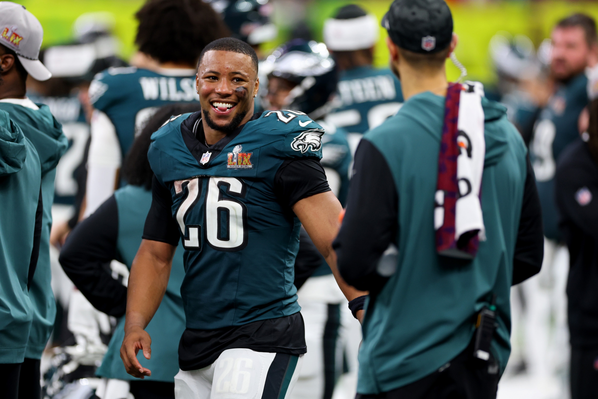 Saquon Barkley Reacts to Young Eagles Star's Shocking Accomplishment