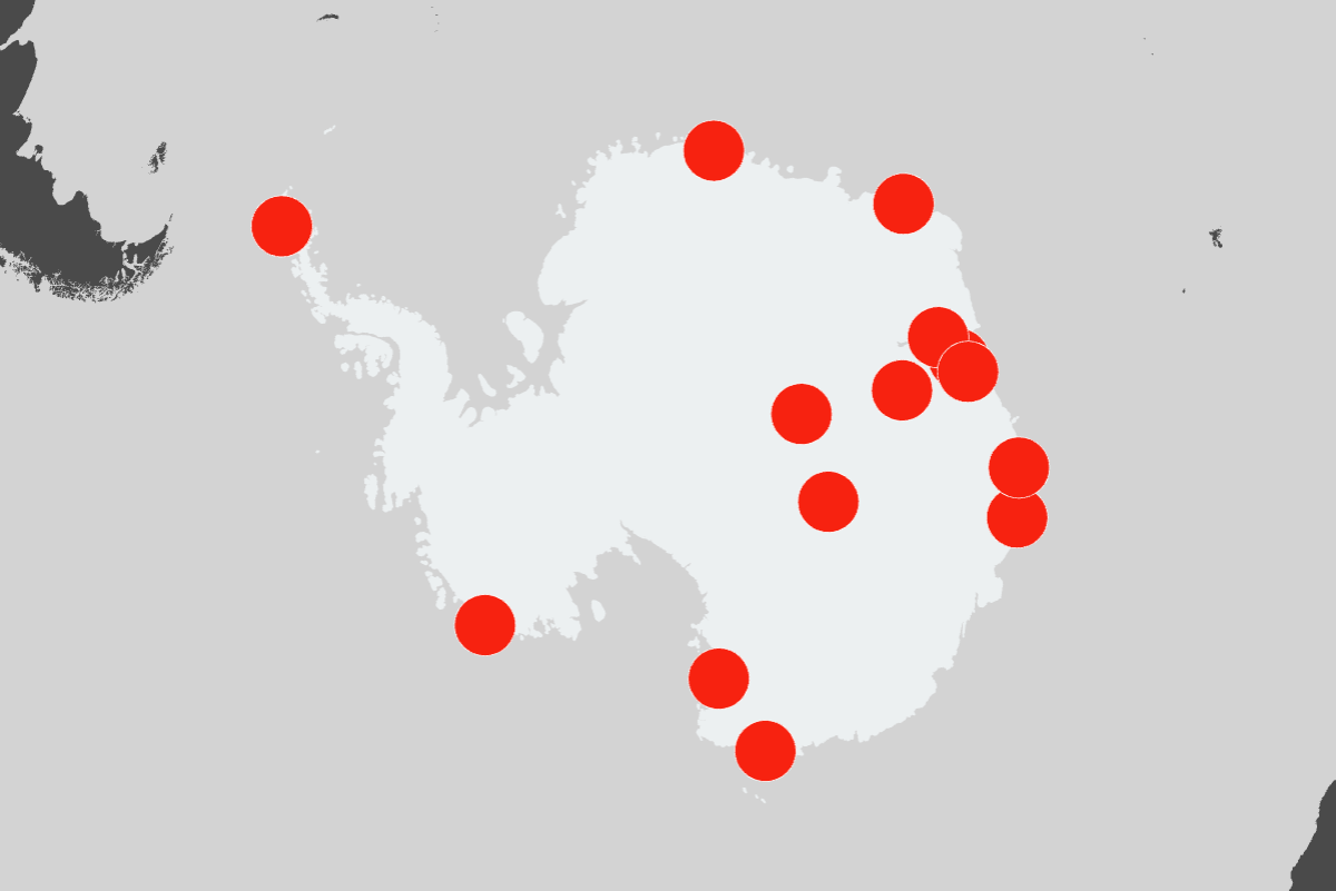 Map Shows Where China and Russia Are Expanding Bases in Antarctica