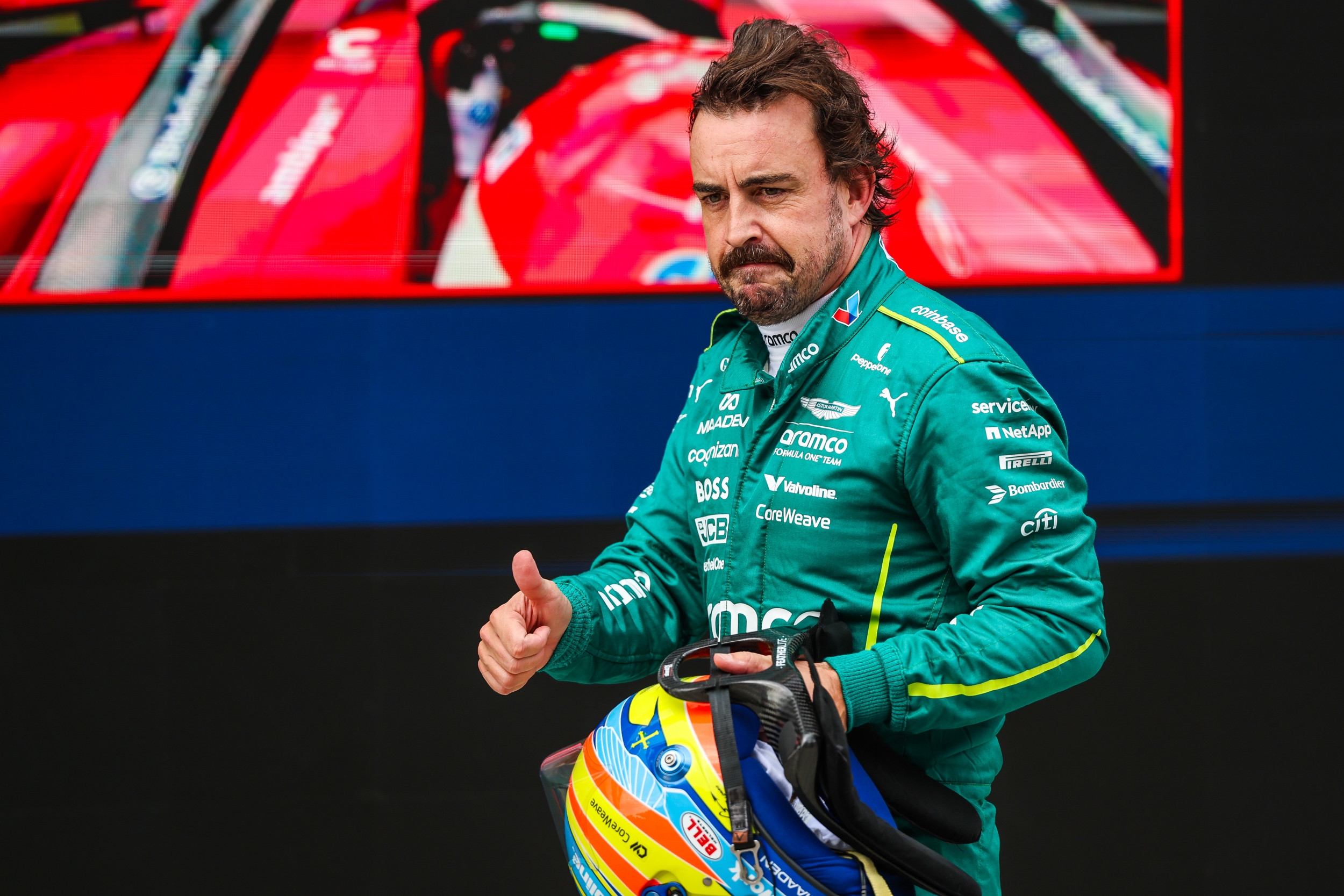 Fernando Alonso Reacts to Shocking Aston Martin Hungarian GP Quali Result