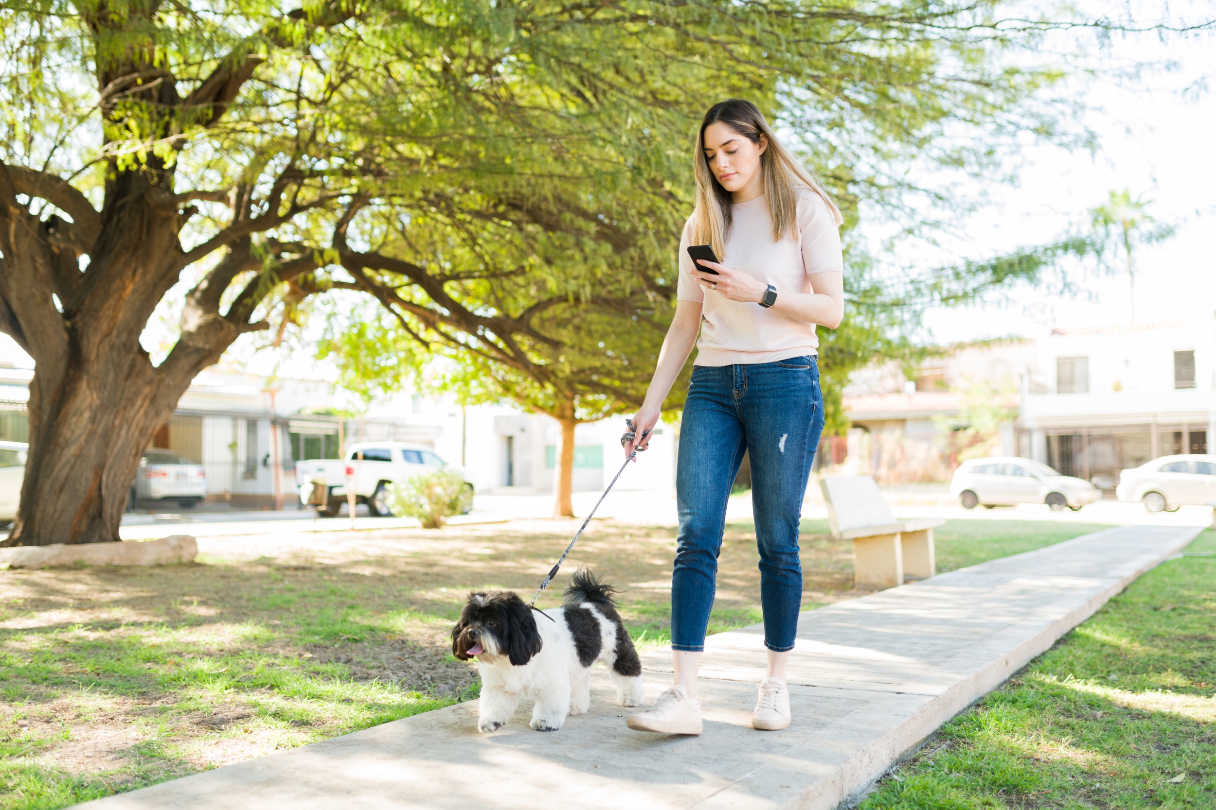 Dog Owner Sparks Outrage Over Neighbors Who Block Sidewalk Daily