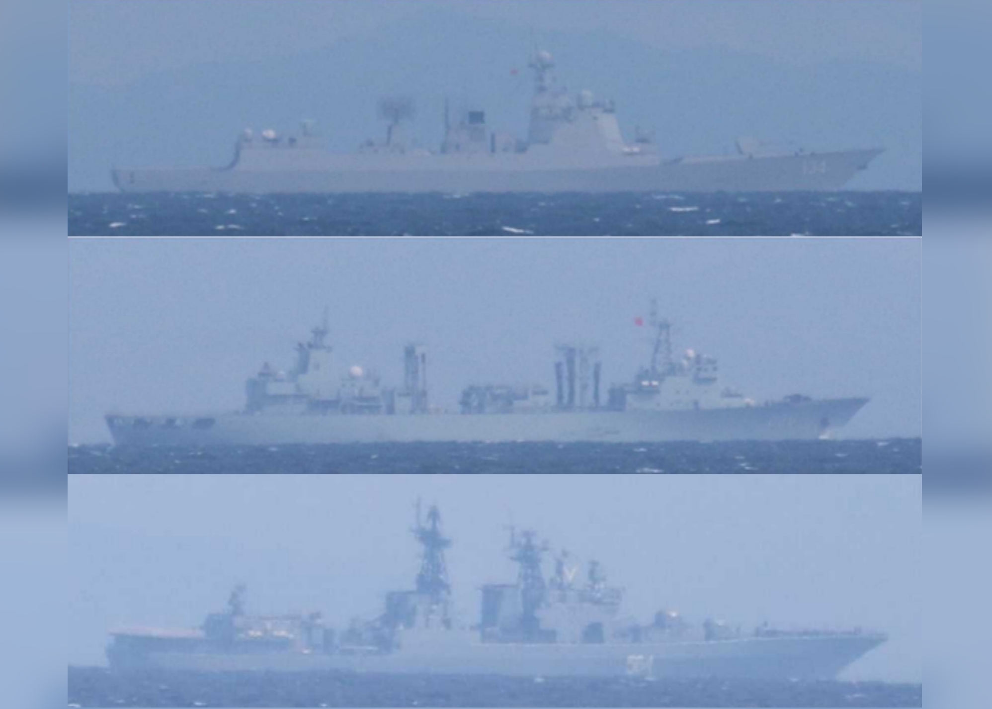 Russian and Chinese Naval Fleet Sails Near US Ally