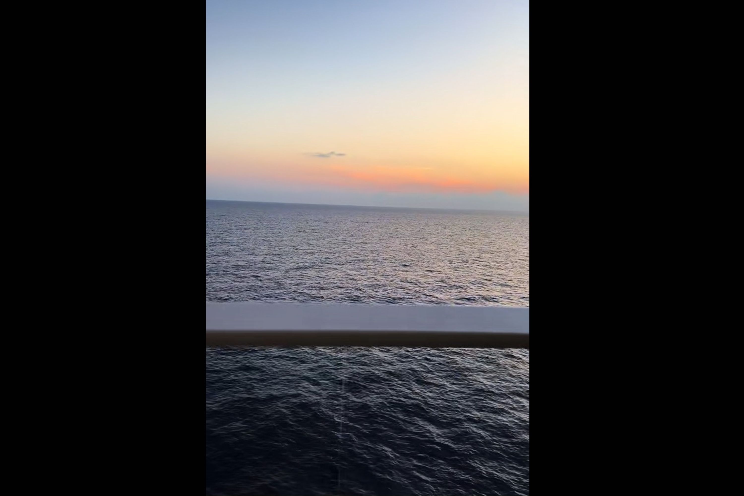 Woman Enjoying Private Cruise Balcony Naked—Then Looks Up in Horror