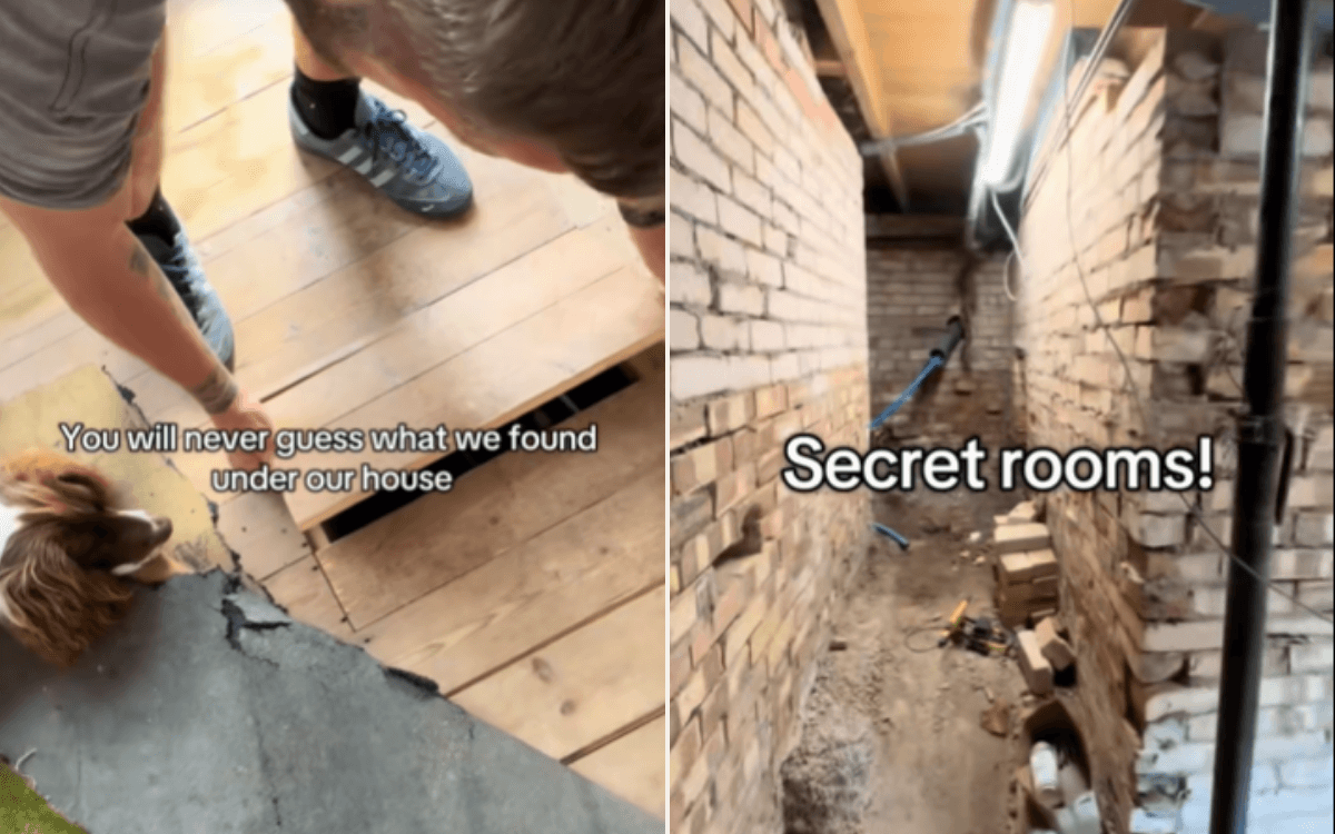 Couple Renovating Property Discover 'Secret Rooms' Hidden Under Floorboards