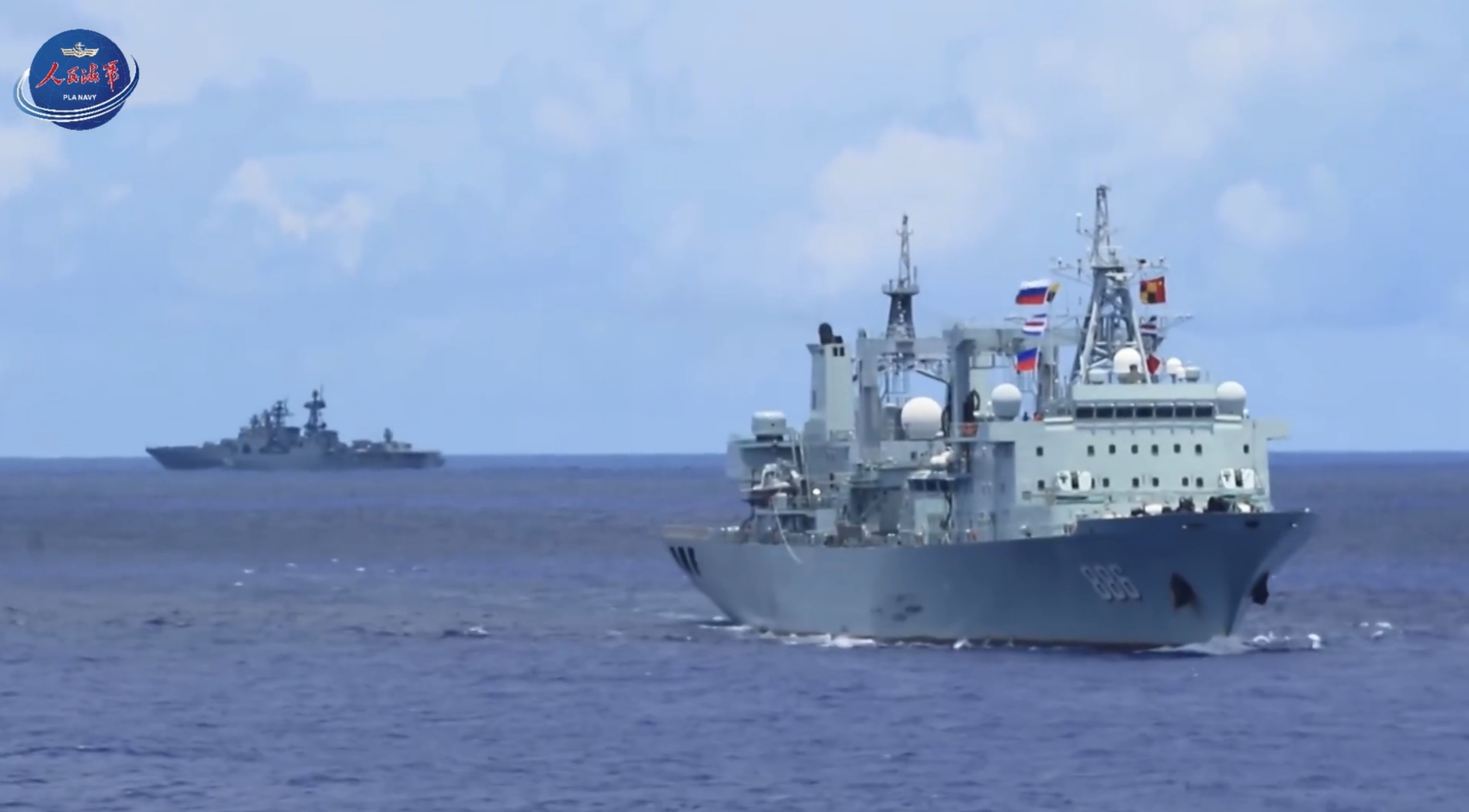 Footage Shows Russia and China Naval Maneuvers Challenging US in Pacific