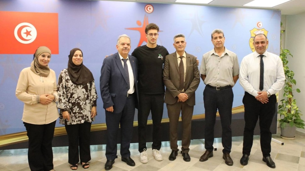 وزير الشباب والرياضة يستقبل البطل العالمي أحمد الجوادي