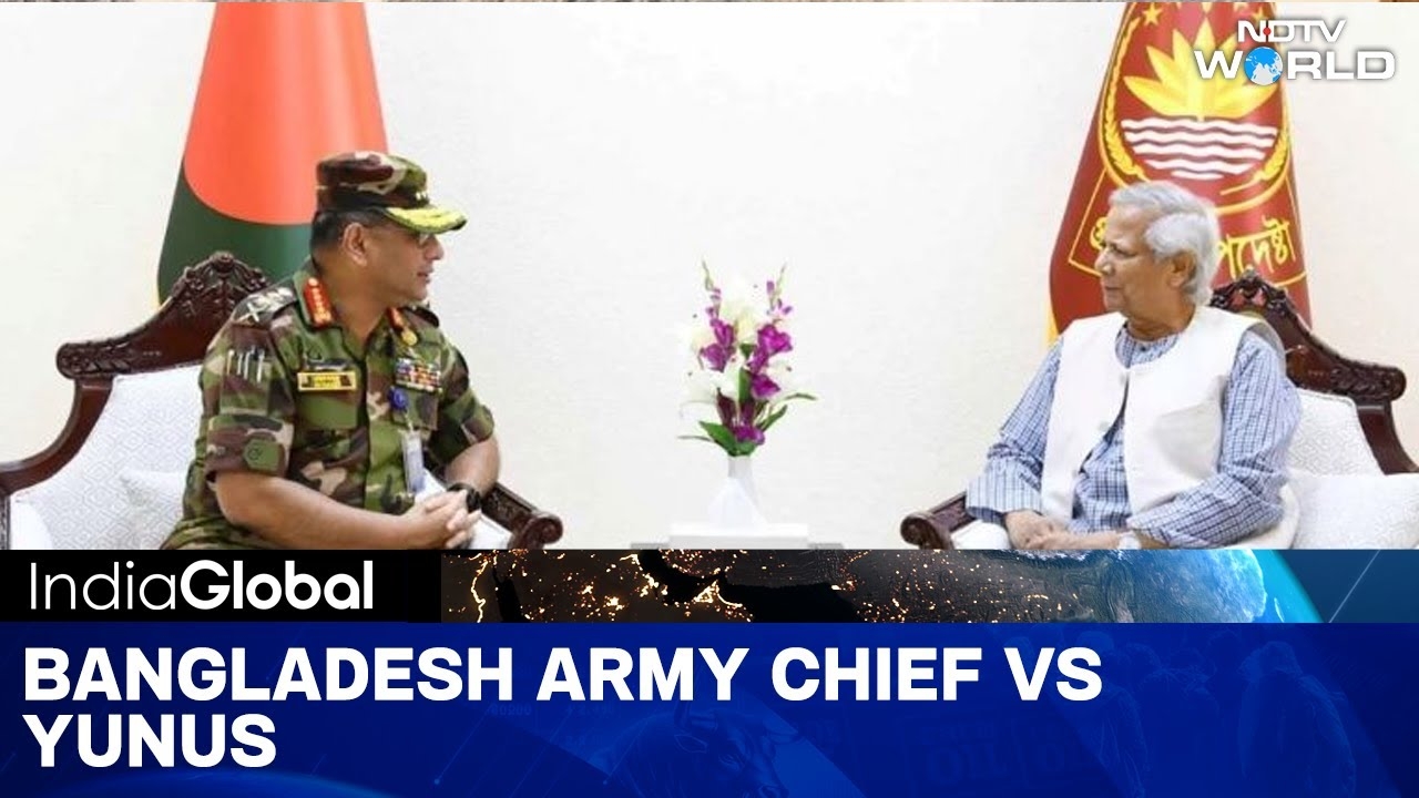 Muhammad Yunus-Bangladesh Army Chief Tensions On The Boil