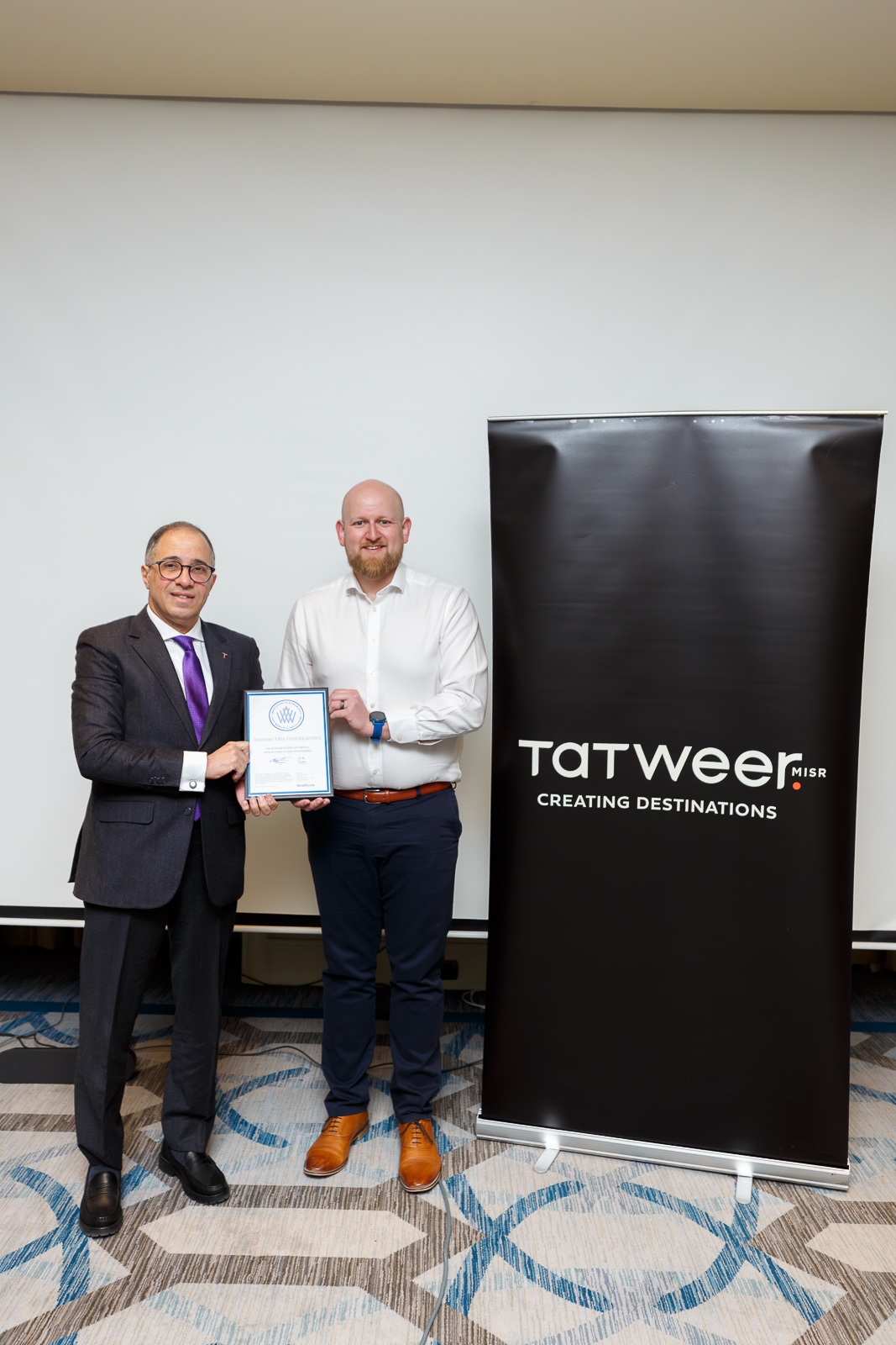 Tatweer Misr Becomes Egypt's First Developer to Achieve SmartScore Platinum Certification rating as a best-in-class Smart Building