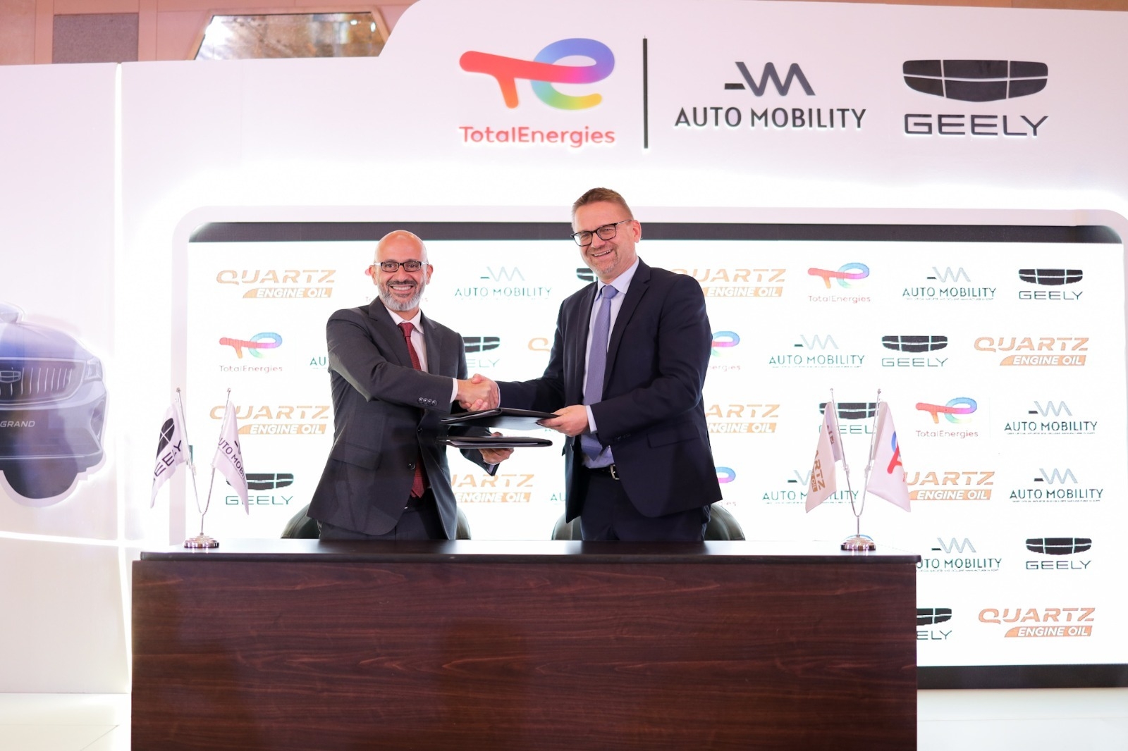 TotalEnergies and Auto Mobility Sign Cooperation Protocol to Provide High-Quality Lubricants for Geely Cars in Egypt