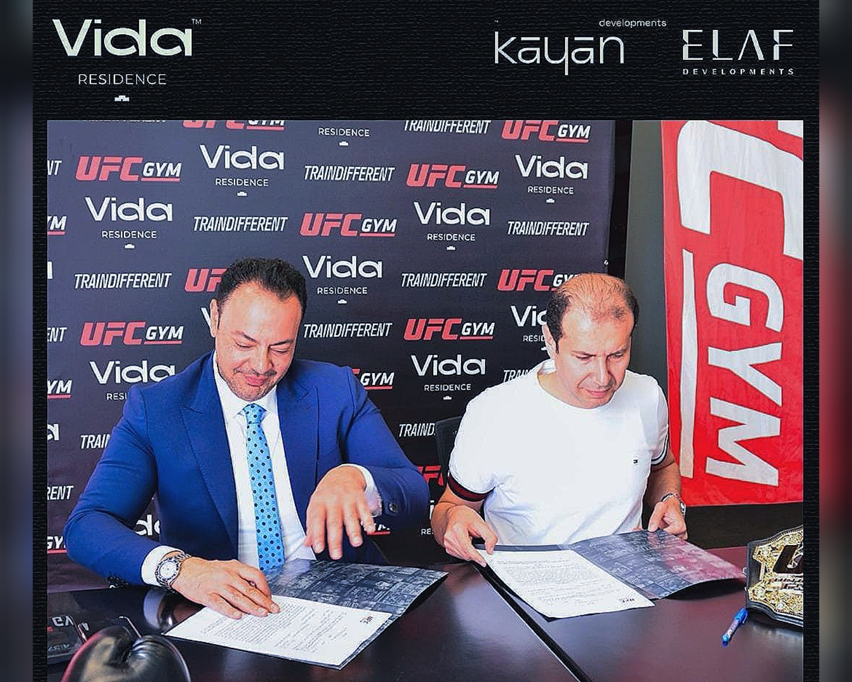 كيان و إيلاف يتعاون مع «UFC Gym» لإدارة كلوب هاوس مشروع Vida Residence