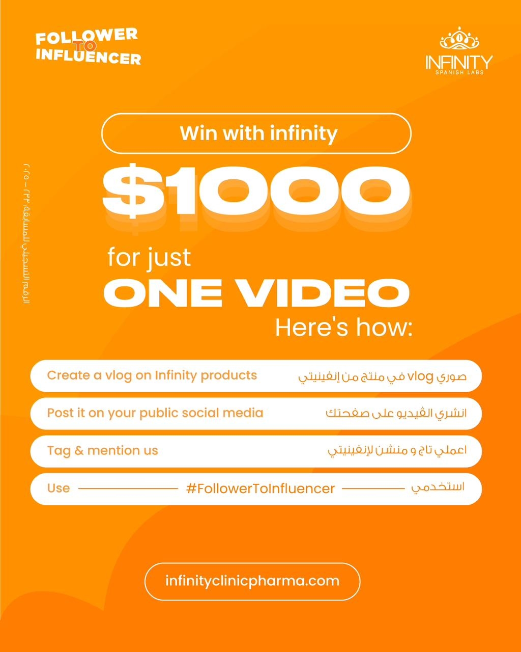 Infinity Clinic Pharma Launches Unique 'Follower to Influencer' Campaign to Empower Gen Z Beauty Influencers in Egypt