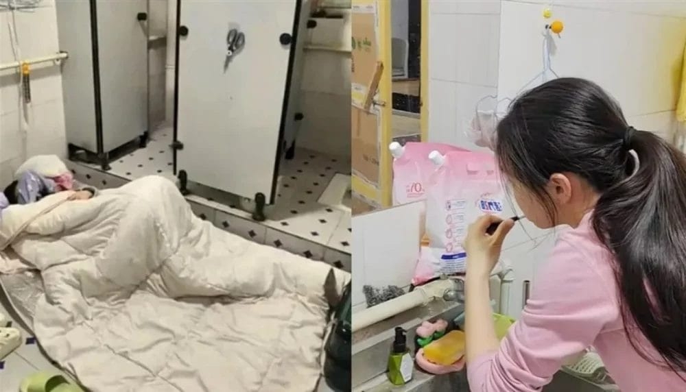 بسبب غلاء الإيجارات .. شابة صينية تعيش في مرحاض