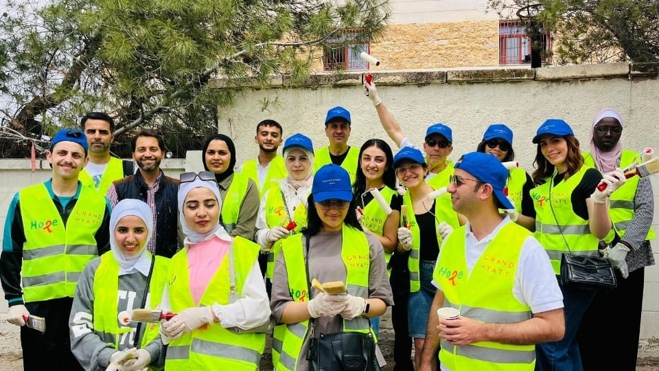 مؤسسة حرير تنفذ حملة 'لون بلدك' في مستشفى الأميرة رحمة بإربد تحت رعاية محافظ إربد عطوفة السيد رضوان العتوم- صور