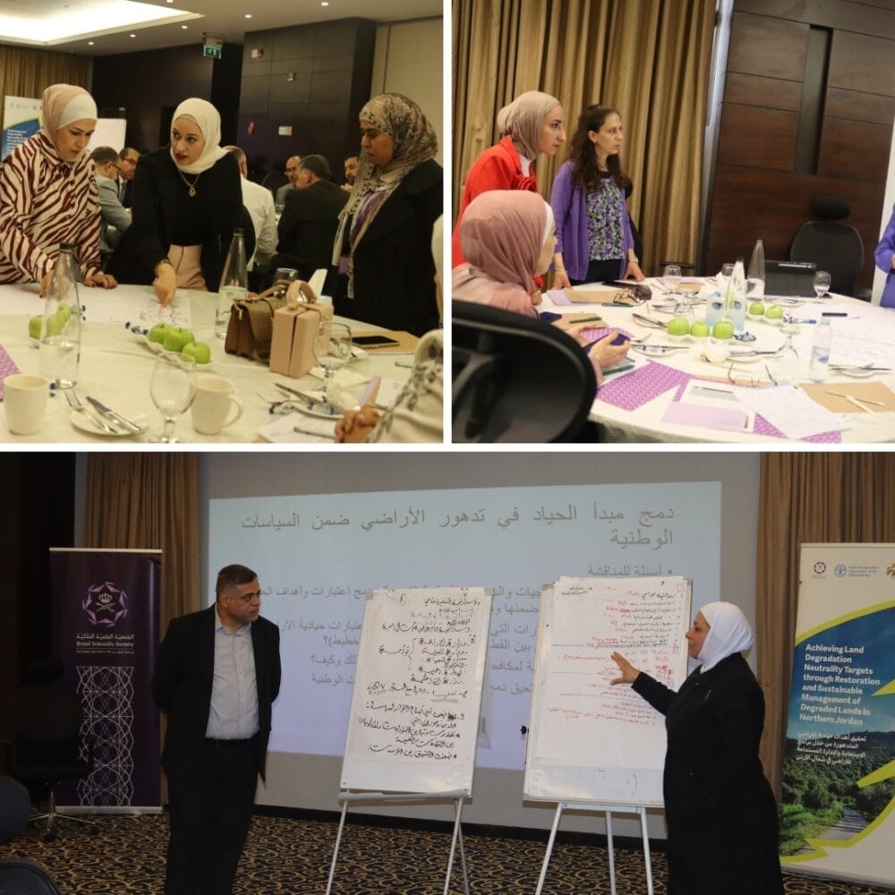 معنيون يناقشون تعزيز قدرات المؤسسات الوطنية لمواجهة تدهور الأراضي شمالي الأردن