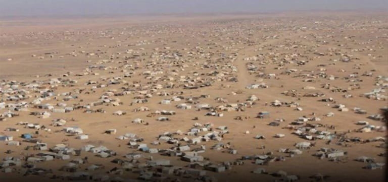 اغلاق مخيم الركبان على الحدود السورية الاردنية