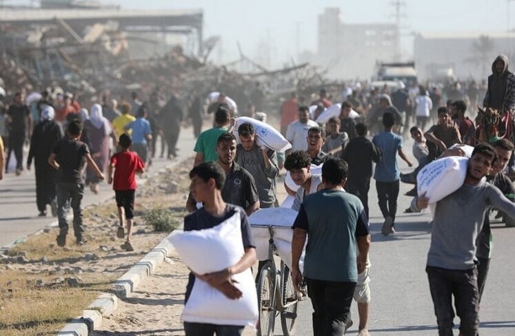 لاول مرة…صندوق الإغاثة الأمريكي يعلن افتتاح نقطة توزيع شمال غزة