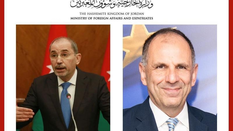 الصفدي يبحث مع نظيريه النرويجي واليوناني التصعيد في المنطقة -صور