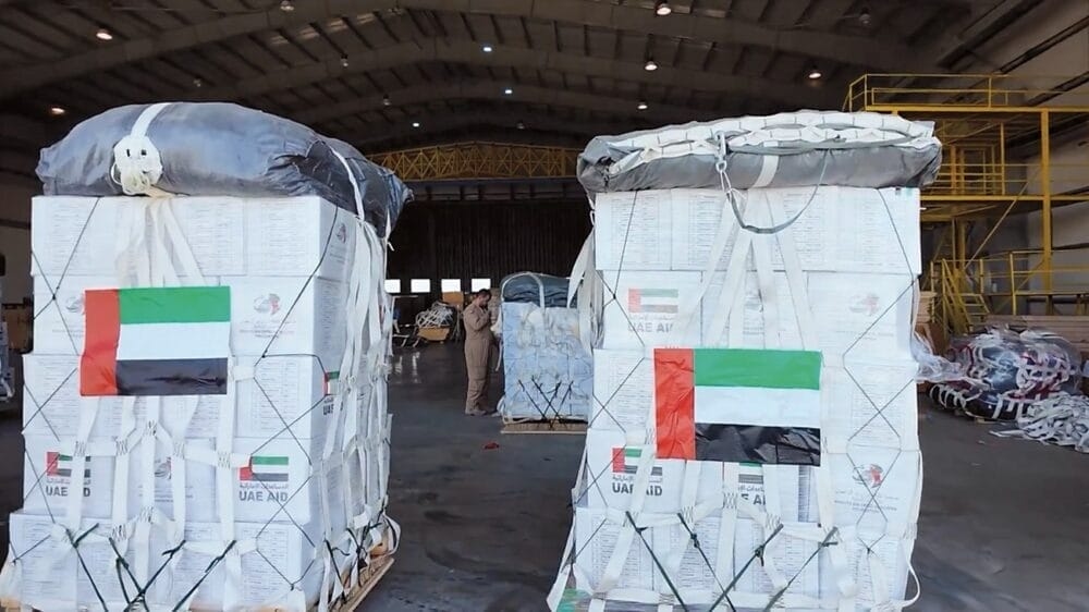 الإمارات: 3972 طنًا إجمالي المساعدات عبر الجو إلى غزة