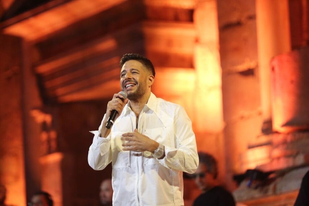 محمد حماقي وليلة غناء مصرية مميزة على المسرح الجنوبي في جرش -صور
