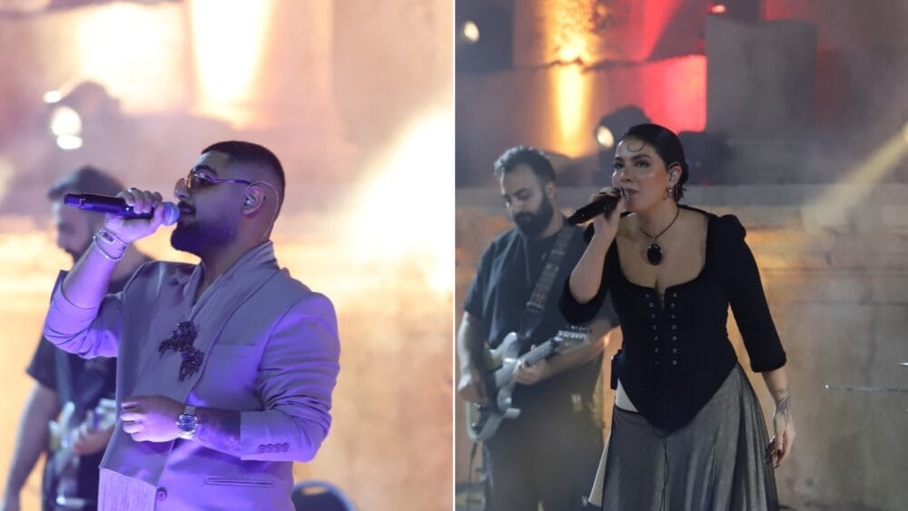 نويل خرمان والفنان الأخرس يطرزان المسرح الشمالي بالجمال في مهرجان جرش- صور