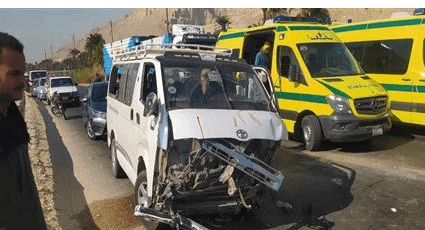 حادث صعب بطريق قنا – سفاجا: 3 ضحايا و 9 مصابين