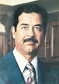 صدام حسين الرئيس الخامس لجمهورية العراق في ذكري ميلاده