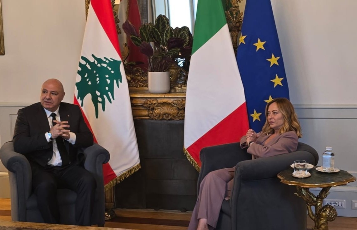 لقاء بين الرئيس عون ورئيسة الحكومة الإيطالية
