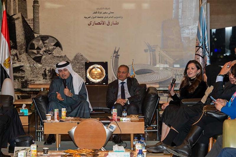 Qatari ambassador to Egypt discusses media role in security, peace at Al-Ahram - Society